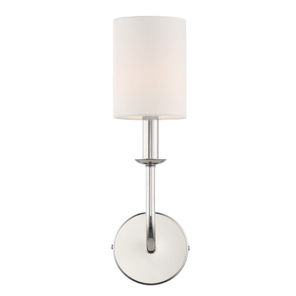 Crystorama BAILEY BAI-A2101-PN Sconce Modern - Polished Nickel