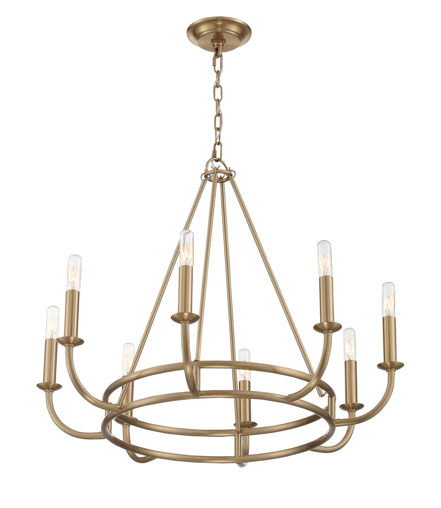 Crystorama BAILEY BAI-A2108-AG Chandelier Modern - Aged Brass