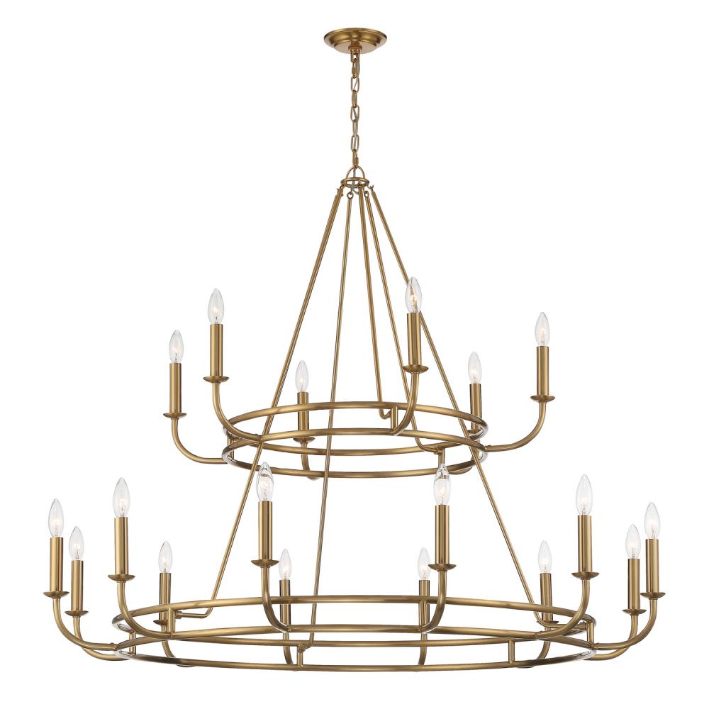 Crystorama BAILEY BAI-A2109-AG Chandelier Modern - Aged Brass