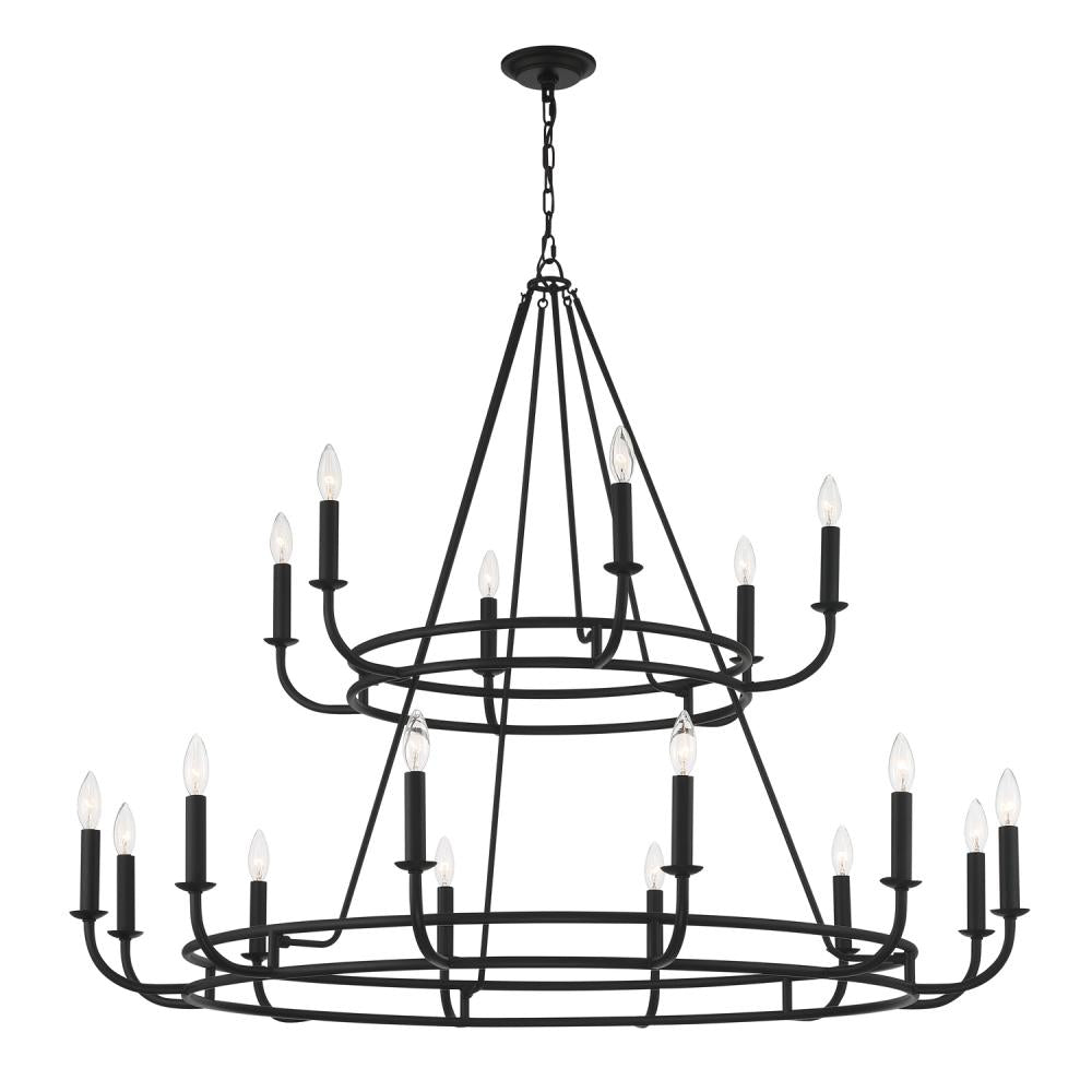 Crystorama BAILEY BAI-A2109-MK Chandelier Modern - Matte Black