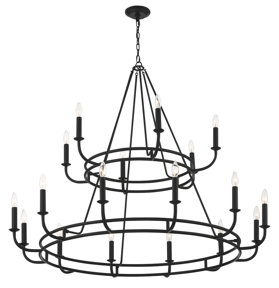 Crystorama BAILEY BAI-A2109-MK Chandelier Modern - Matte Black