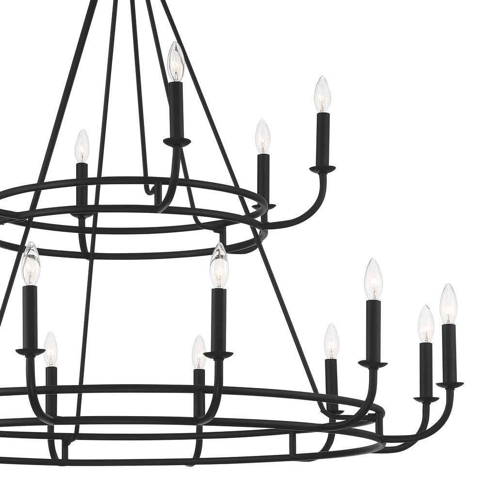 Crystorama BAILEY BAI-A2109-MK Chandelier Modern - Matte Black