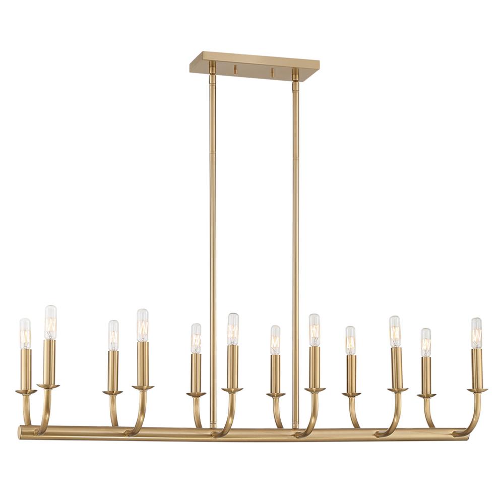 Crystorama BAILEY BAI-A2112-AG Chandelier Modern - Aged Brass