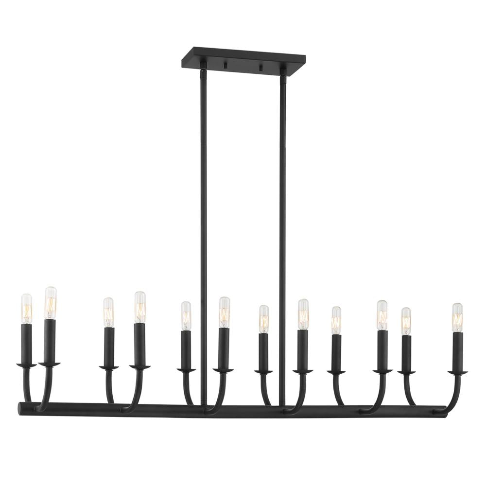 Crystorama BAILEY BAI-A2112-MK Chandelier Modern - Matte Black