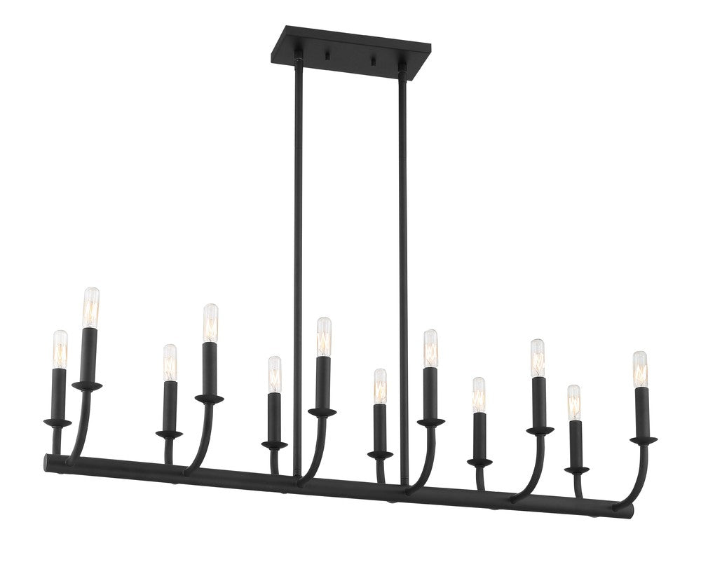 Crystorama BAILEY BAI-A2112-MK Chandelier Modern - Matte Black