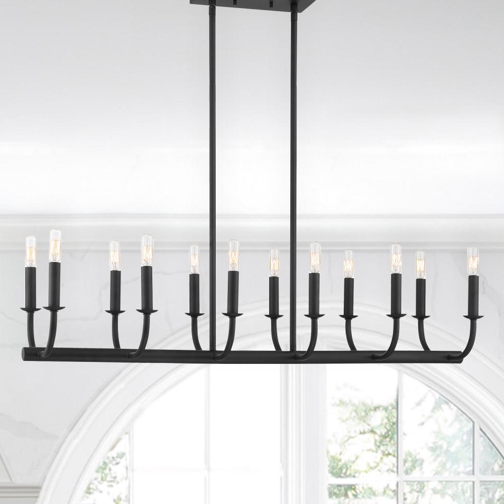 Crystorama BAILEY BAI-A2112-MK Chandelier Modern - Matte Black