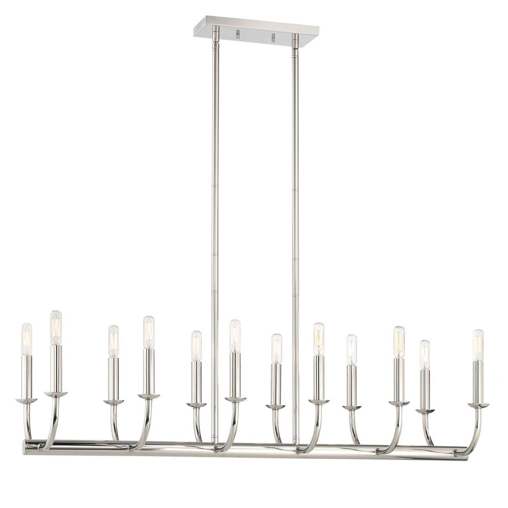 Crystorama BAILEY BAI-A2112-PN Chandelier Modern - Polished Nickel