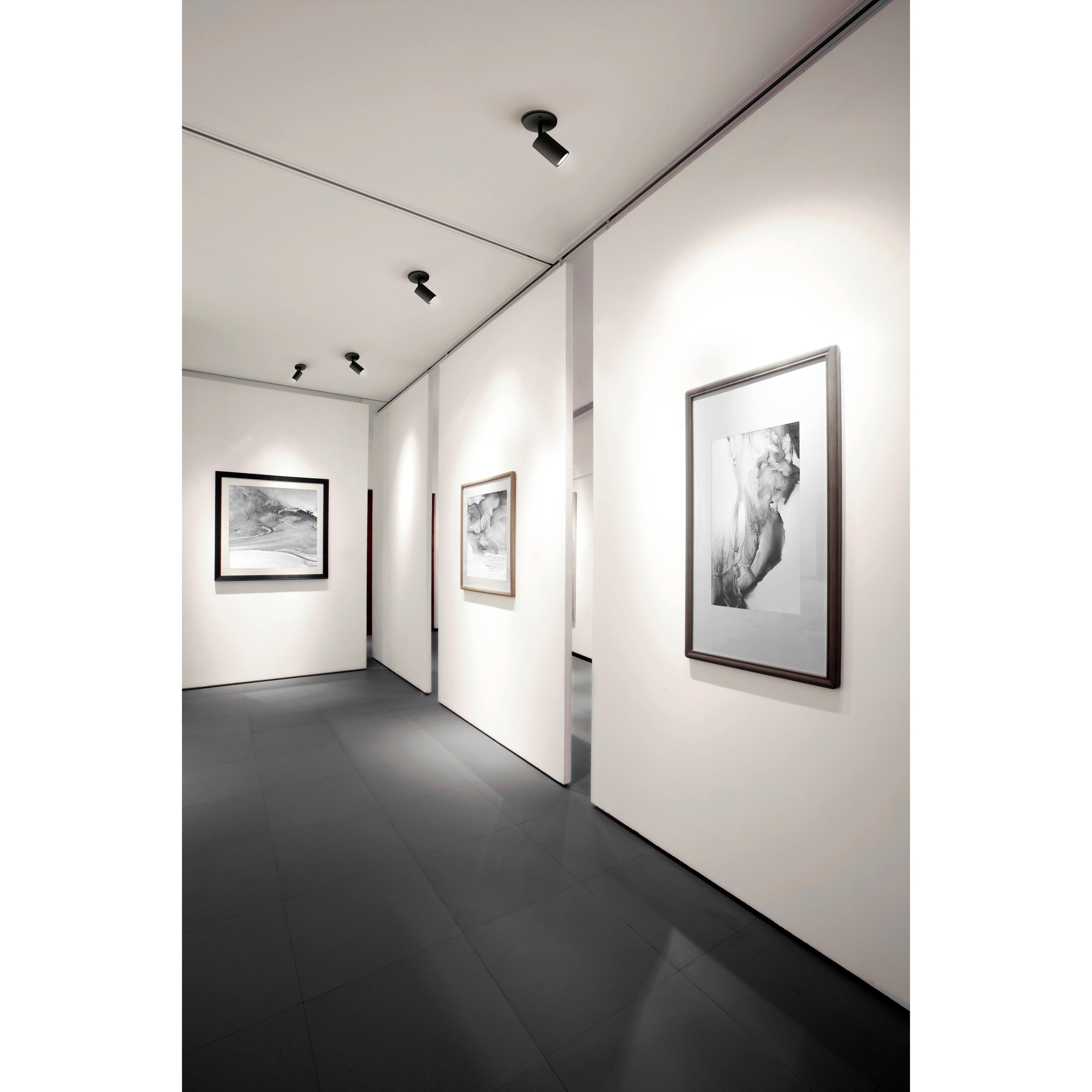 Barclay 3-in Black 1 Light Semi Flush Mount