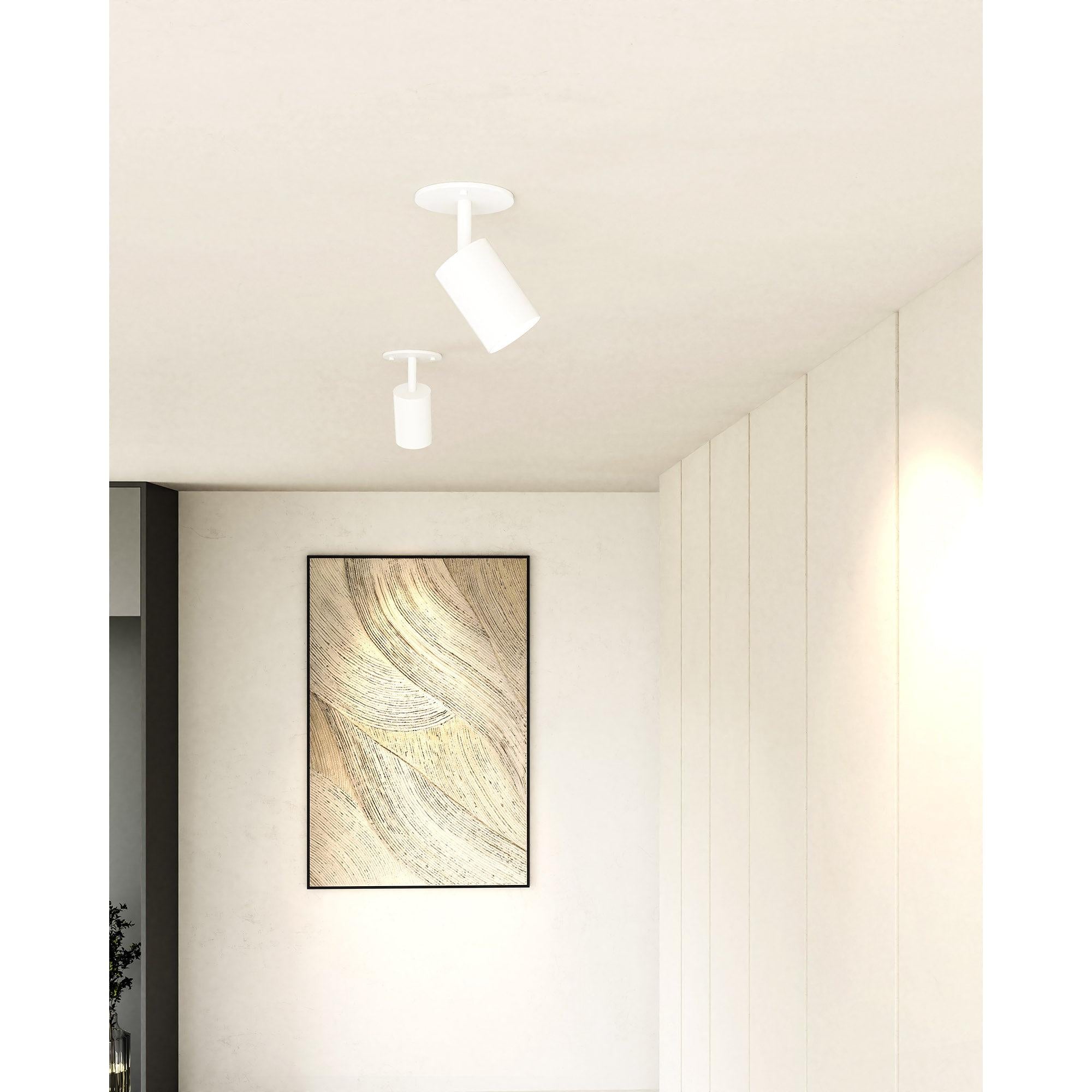 Barclay 3-in White 1 Light Semi Flush Mount