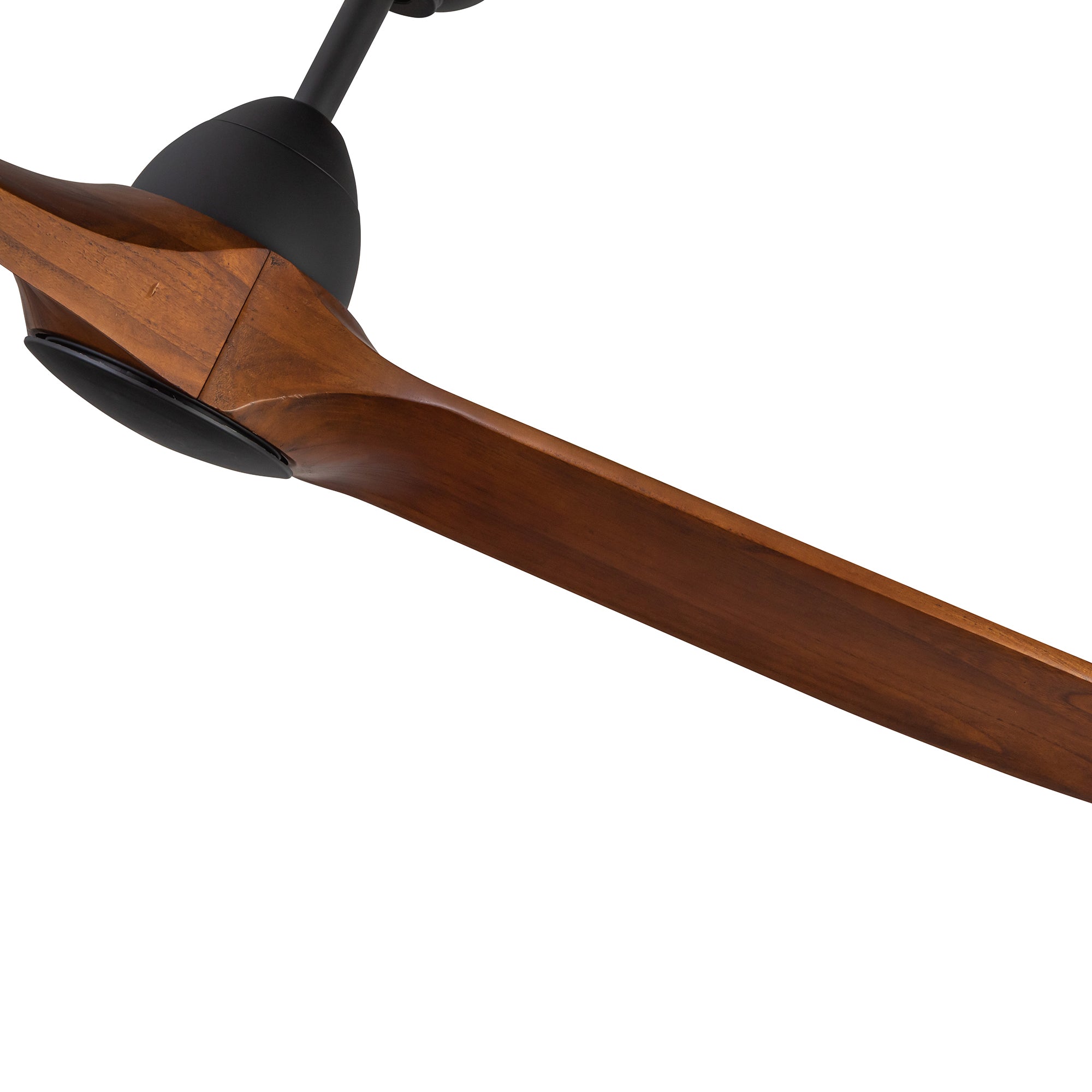 Baylor 60-in Matte Black/Dark Walnut LED Ceiling Fan