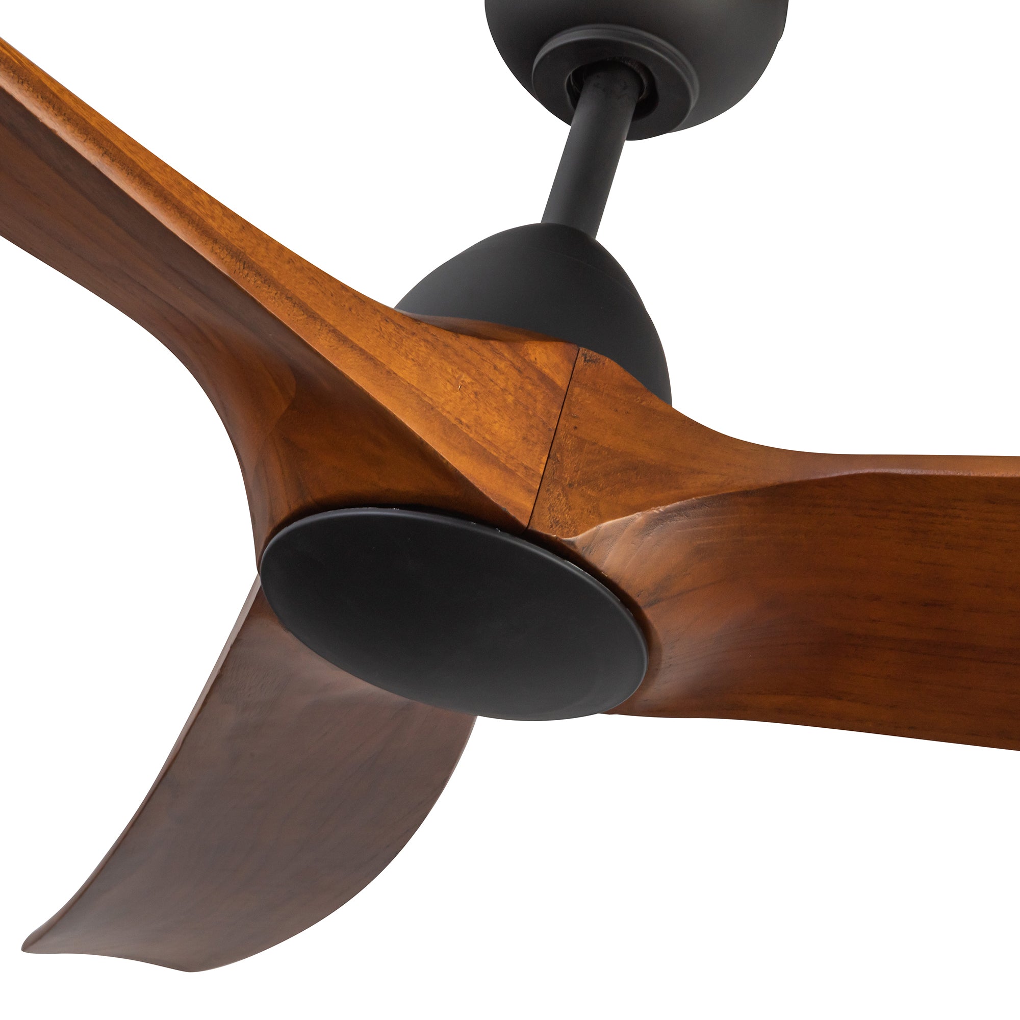 Baylor 60-in Matte Black/Dark Walnut LED Ceiling Fan