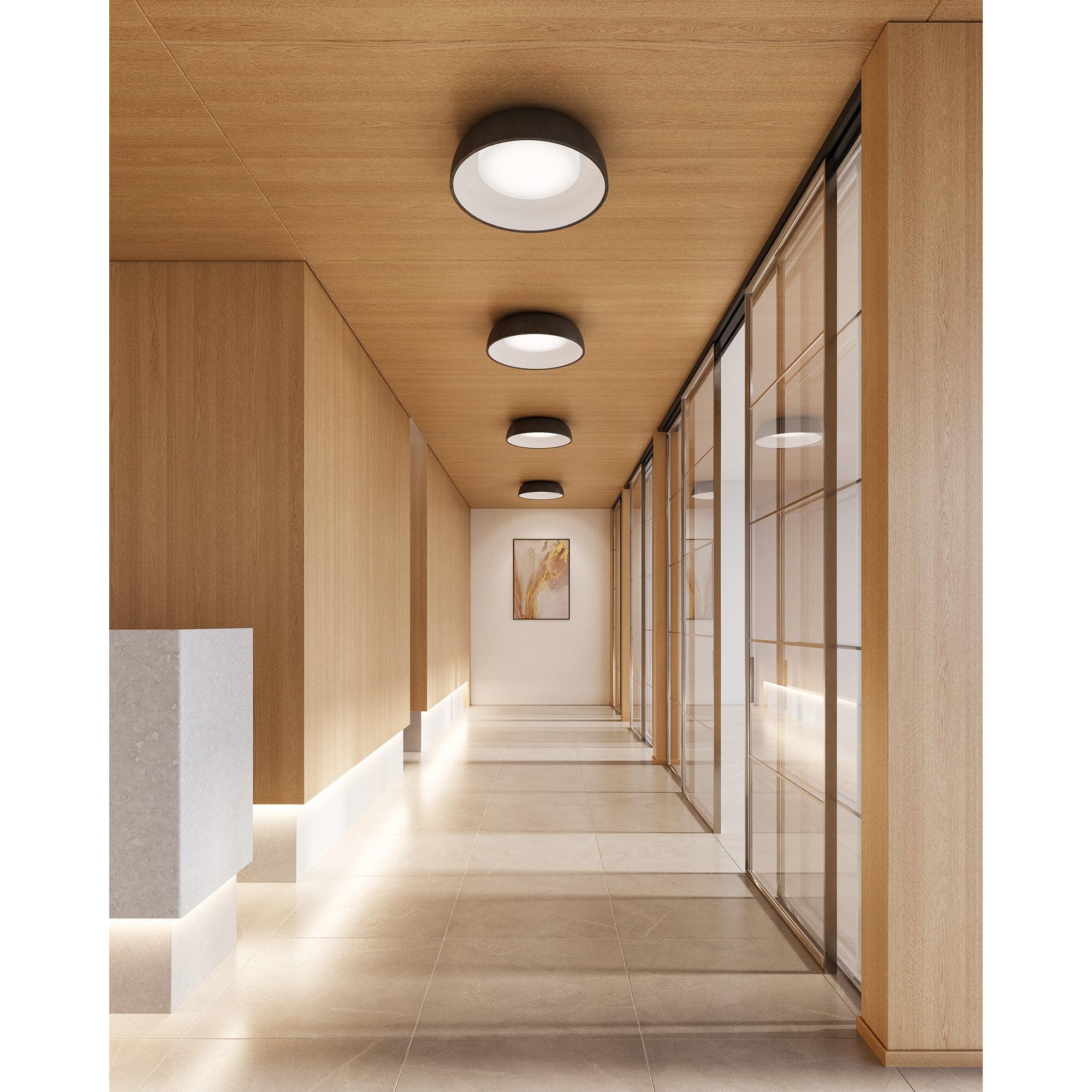 Beacon 20-in Black LED Flush Mount