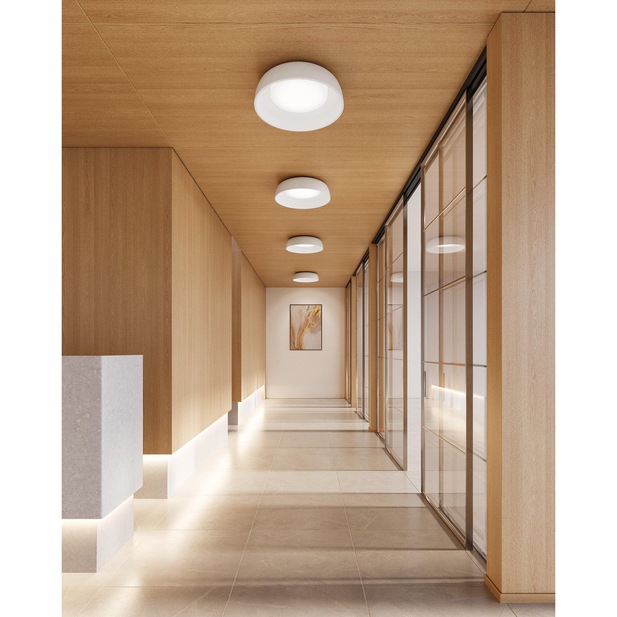 Beacon 20-in White LED Flush Mount