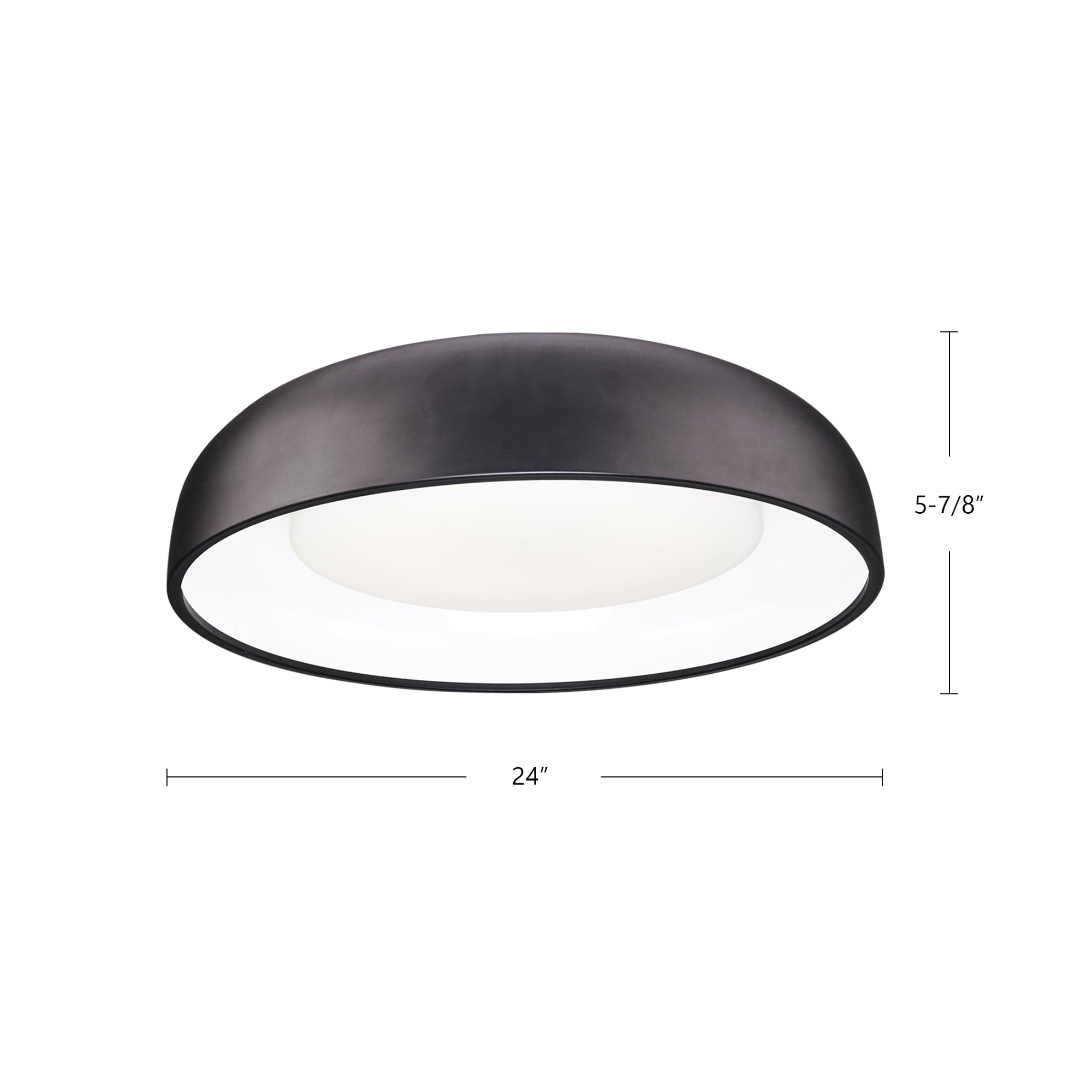 Beacon 24-in White LED Flush Mount