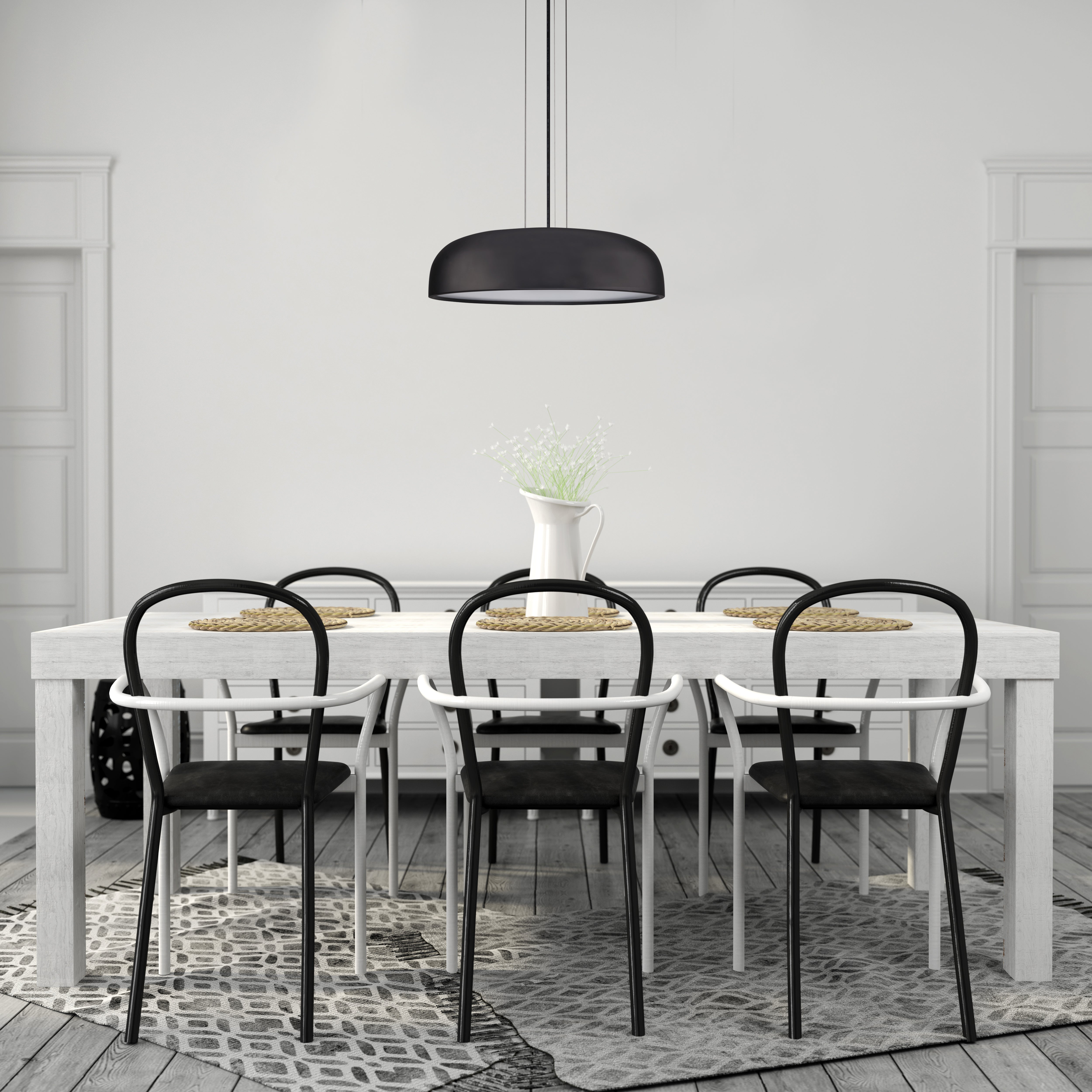 Beacon 20-in Black LED Pendant