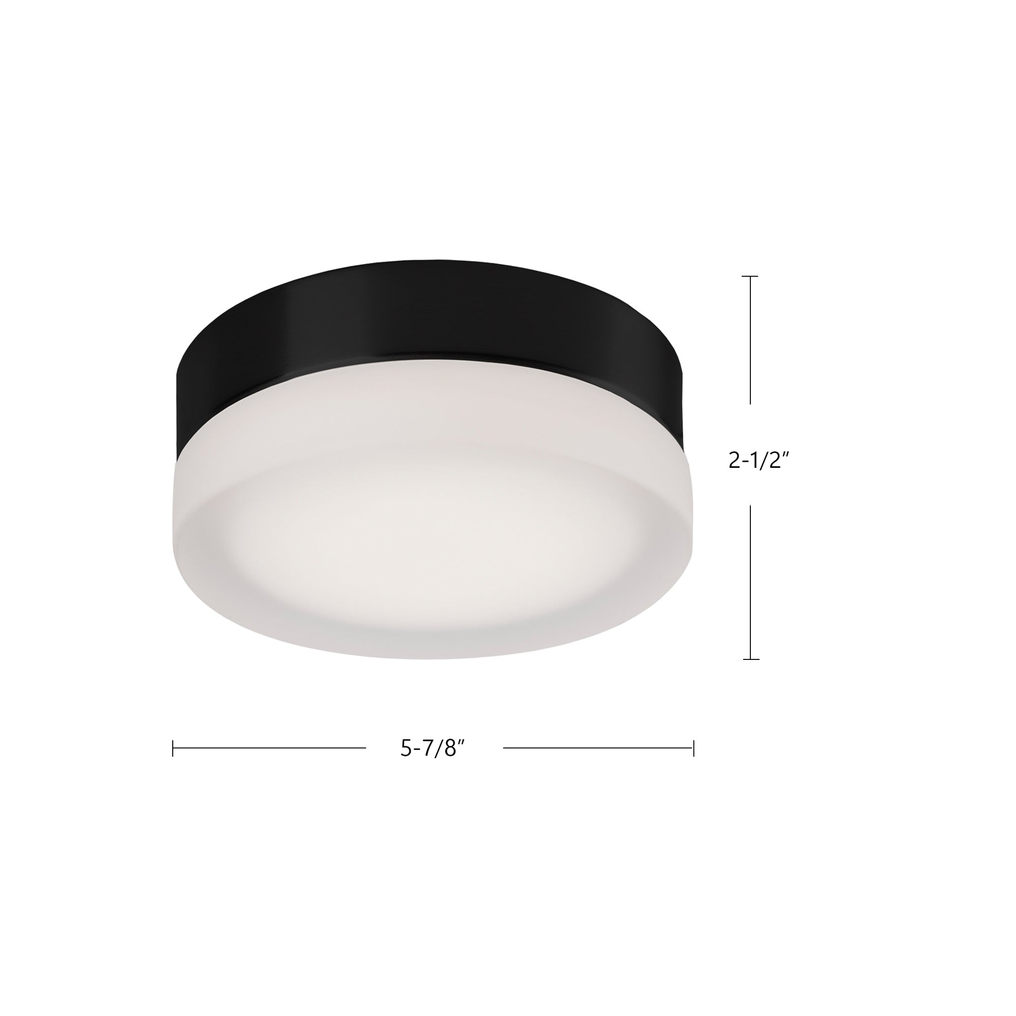Bedford 6-in Brushed Nickel/Frosted LED Flush Mount