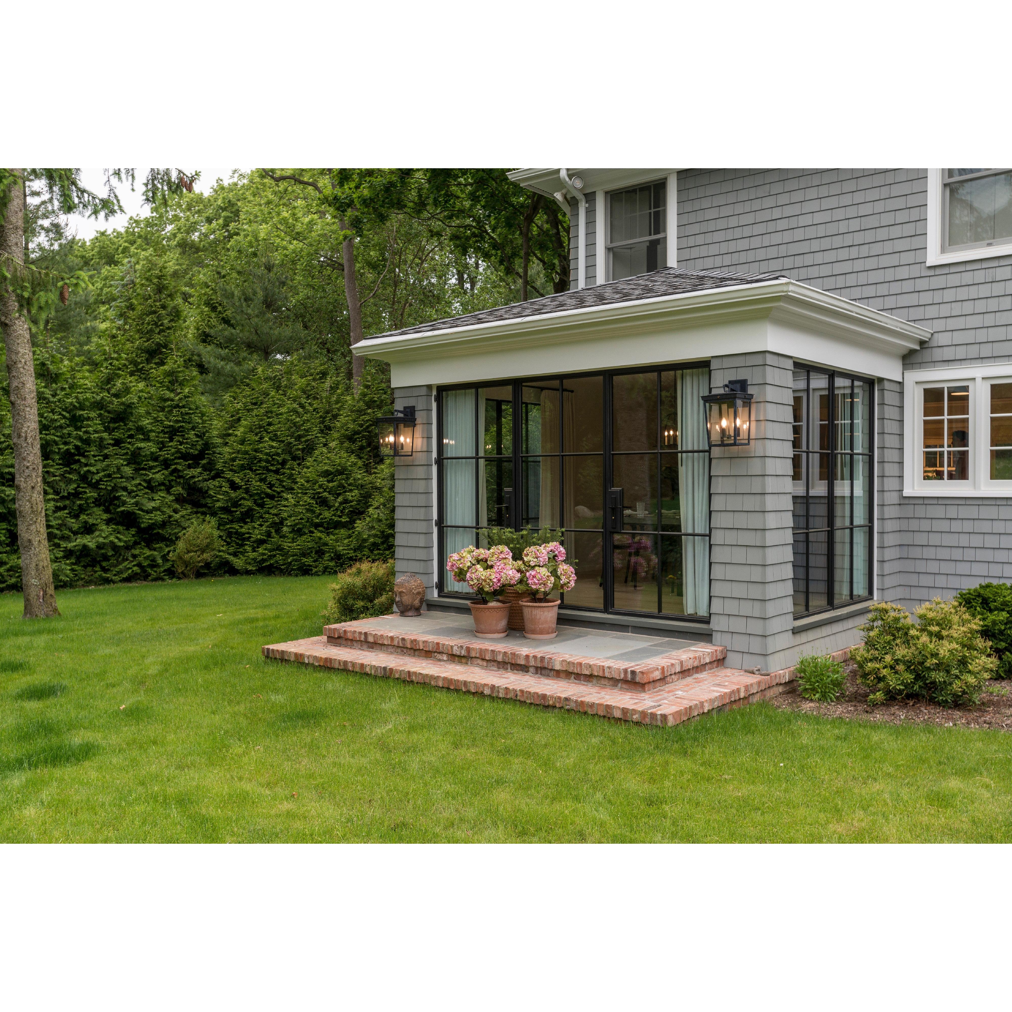 Crystorama Belmont BEL-A8063-GE – 12 Inch – 3 Light – Outdoor – Graphite – Wet Rated