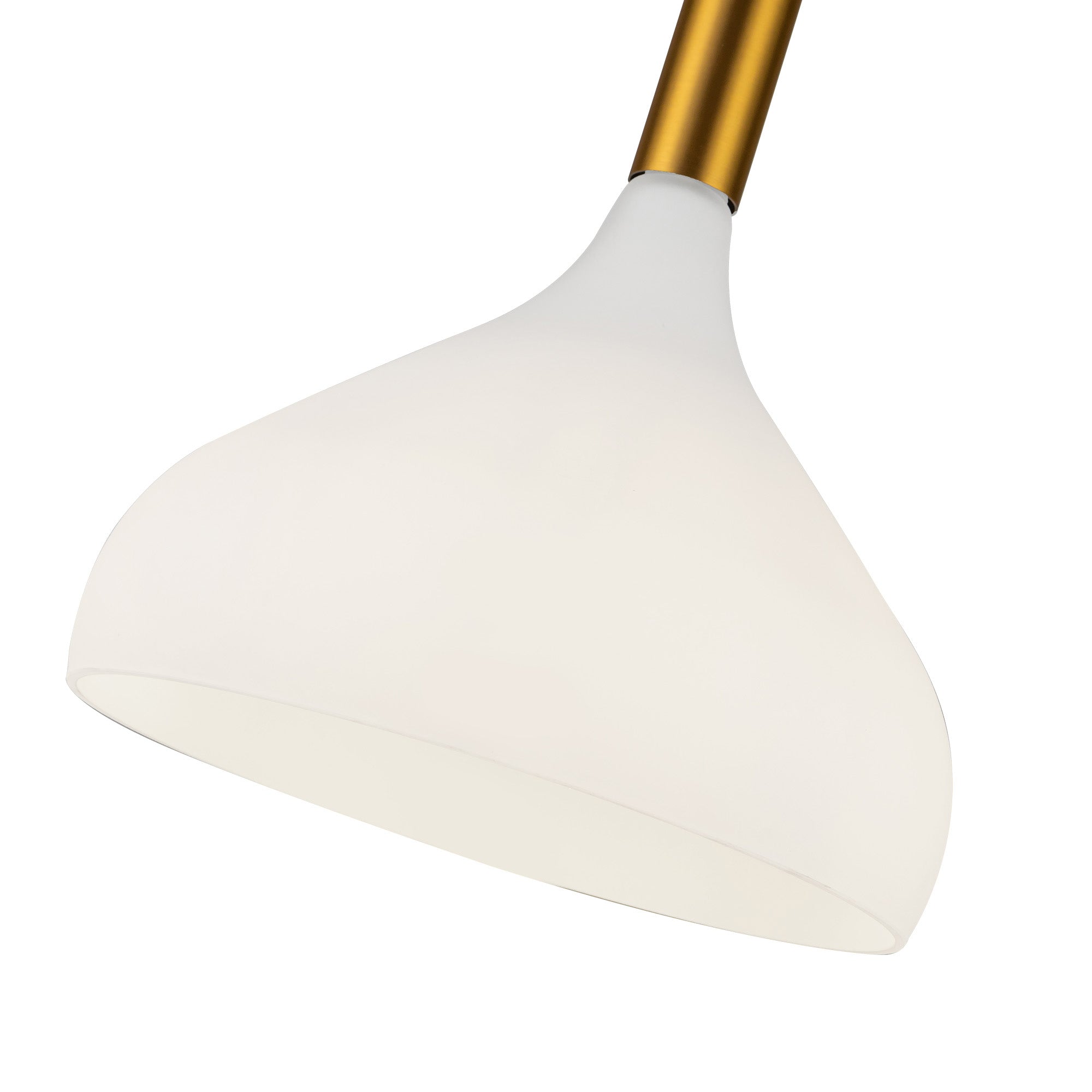 Belleview 12-in Aged Brass/Opal Glass 1 Light Pendant