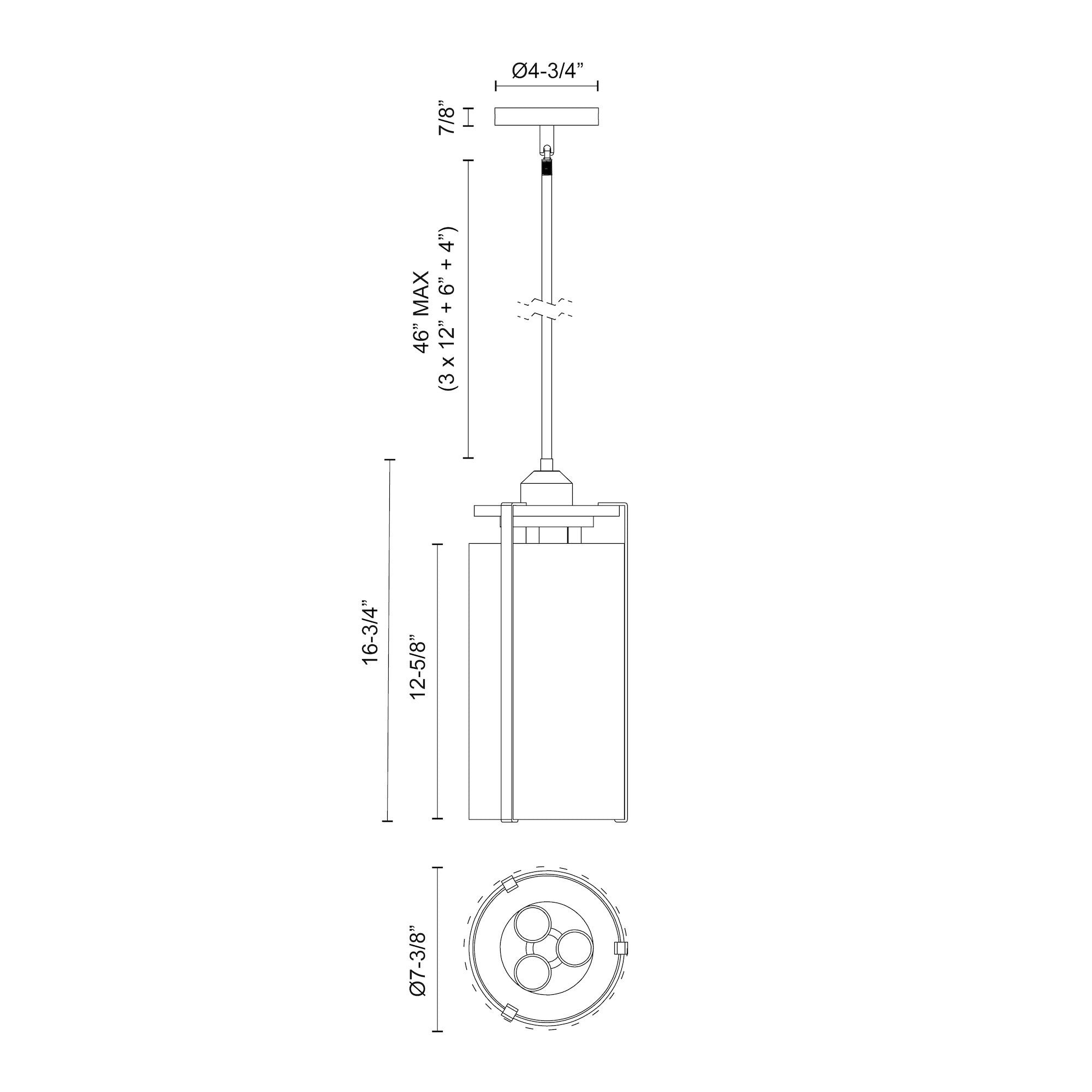 Belmont 7-in Aged Gold/Clear Water Glass 3 Lights Pendant