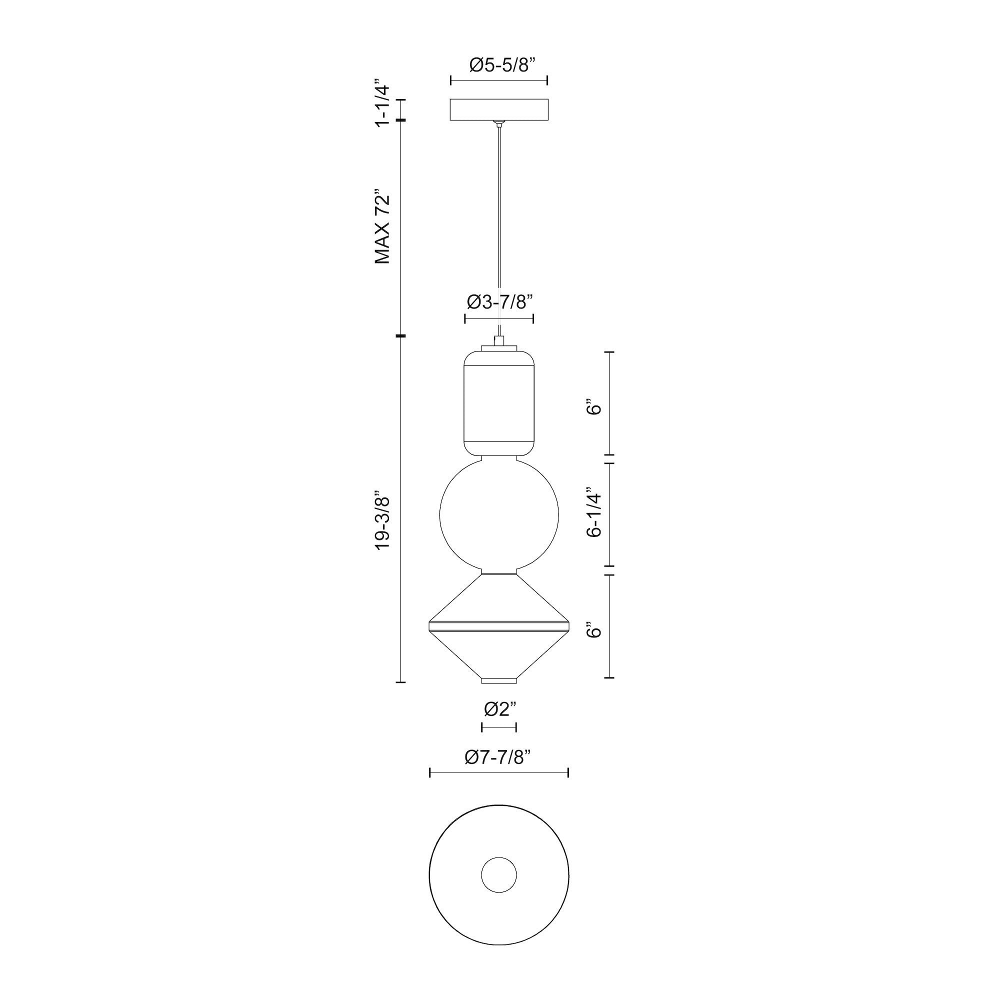 Bijou 8-in Brushed Nickel/Opal Matte Glass LED Pendant