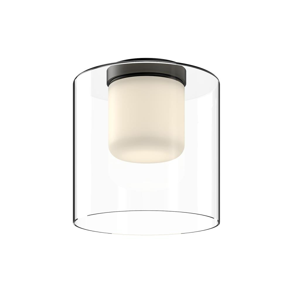 Kuzco Lighting Inc. BIRCH FM53509-BK/CL Flush Mount - Black