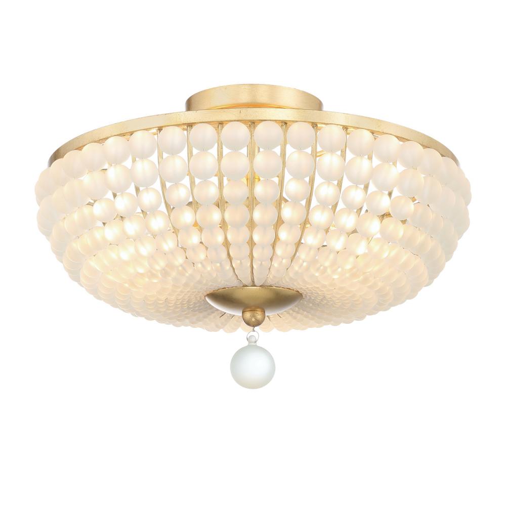 Crystorama BELLA BLA-10660-GA Flush Mount Contemporary - Antique Gold