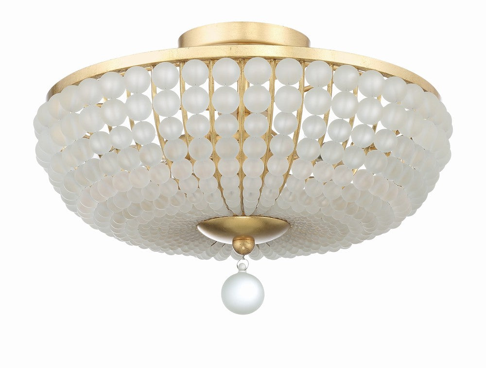 Crystorama BELLA BLA-10660-GA Flush Mount Contemporary - Antique Gold