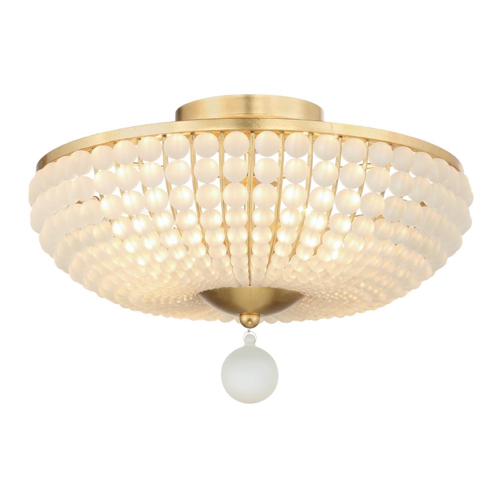 Crystorama BELLA BLA-10665-GA Flush Mount Contemporary - Antique Gold