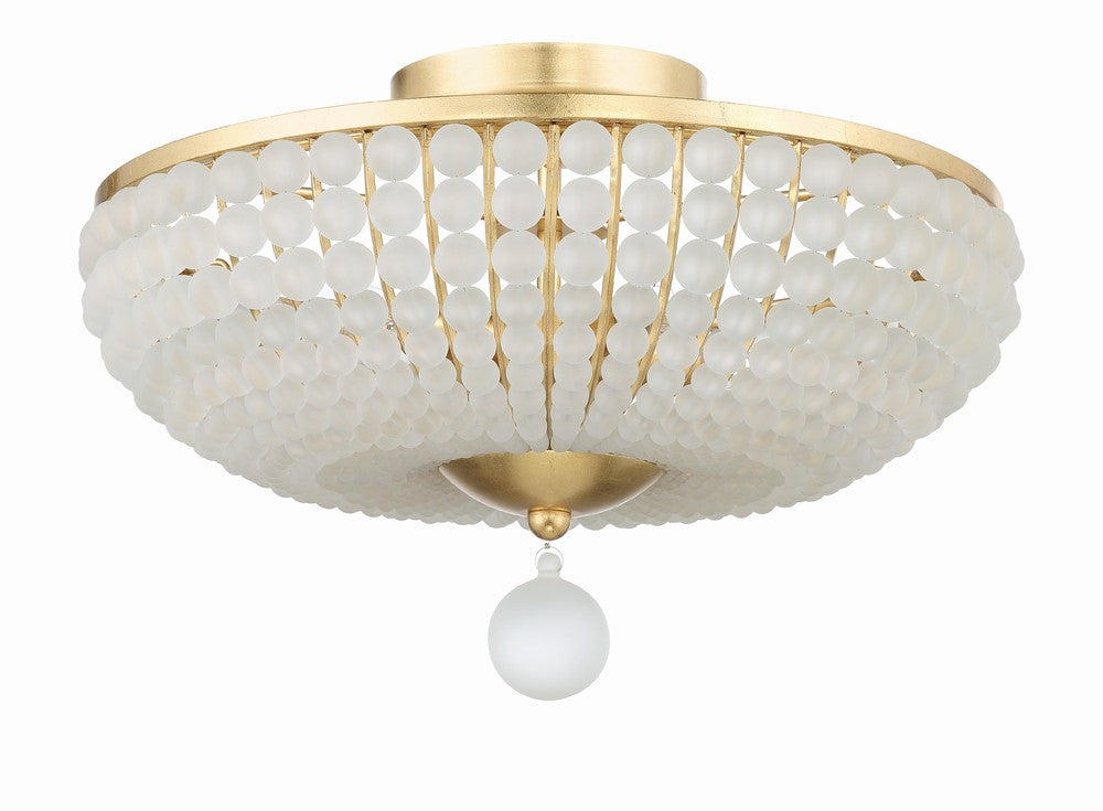 Crystorama BELLA BLA-10665-GA Flush Mount Contemporary - Antique Gold