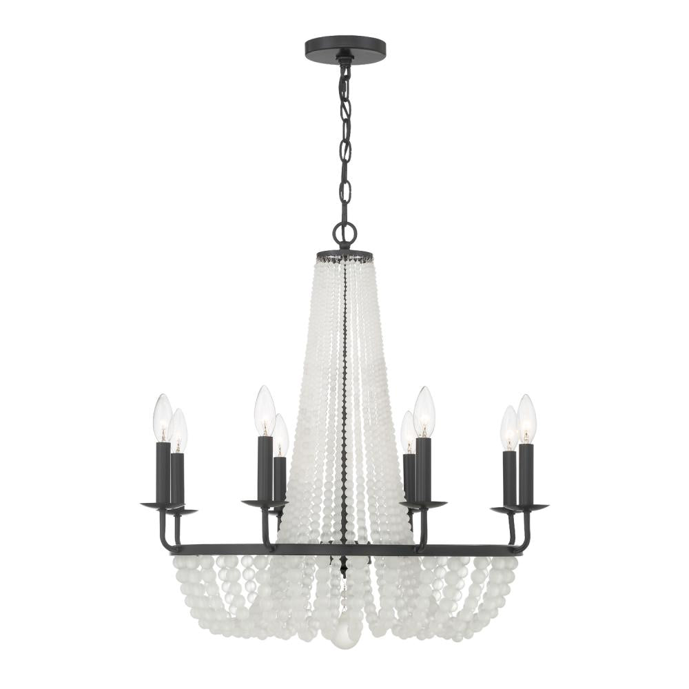 Crystorama BELLA BLA-10668-MK Chandelier Contemporary - Matte Black