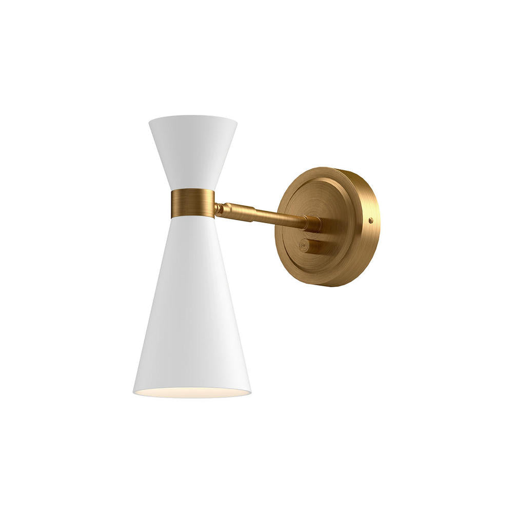 Alora Lighting BLAKE WV574404WHAG Bathroom Fixture - Aged Gold White