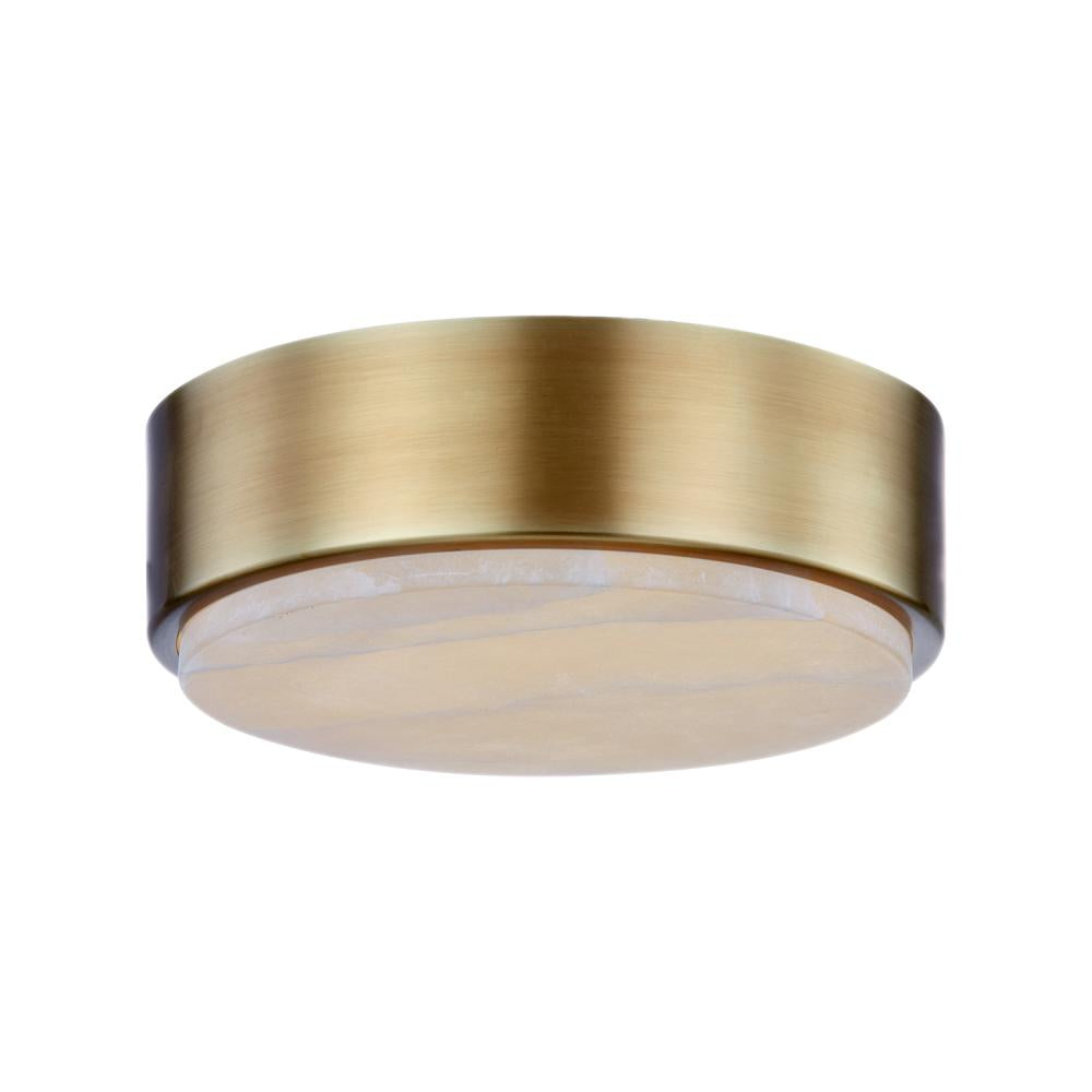 Alora Lighting BLANCO FM325108VBAR-5CCT Flush Mount - Vintage Brass