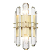 Crystorama Bolton BOL-8882-AG – 7.5 Inch – 2 Light – Sconce – Aged Brass – Dry Rated