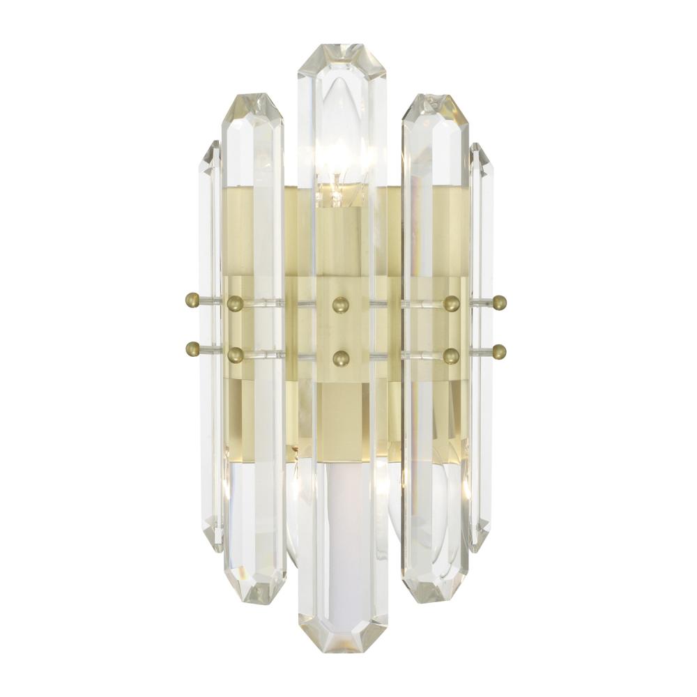 Crystorama BOLTON BOL-8882-AG Sconce Modern - Aged Brass