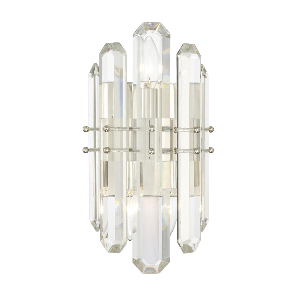 Crystorama BOLTON BOL-8882-PN Sconce Modern - Polished Nickel