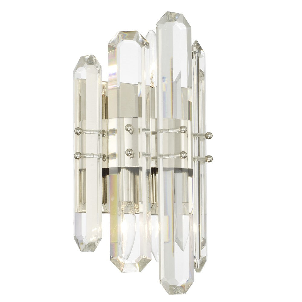 Crystorama BOLTON BOL-8882-PN Sconce Modern - Polished Nickel