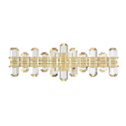 Crystorama Bolton BOL-8883-AG – 25.25 Inch – 3 Light – Bath Vanity Light – Aged Brass – Damp Rated