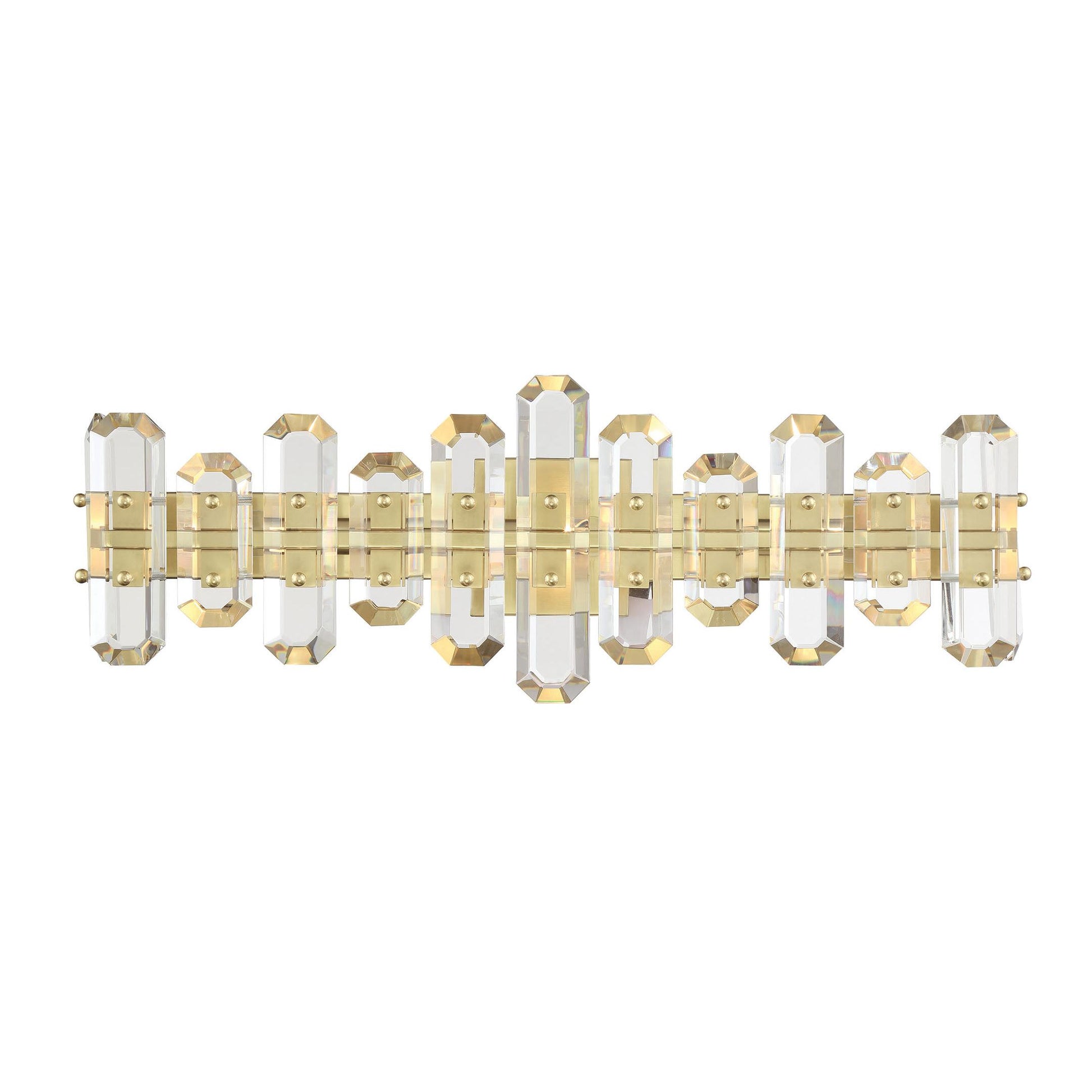 Crystorama Bolton BOL-8883-AG – 25.25 Inch – 3 Light – Bath Vanity Light – Aged Brass – Damp Rated