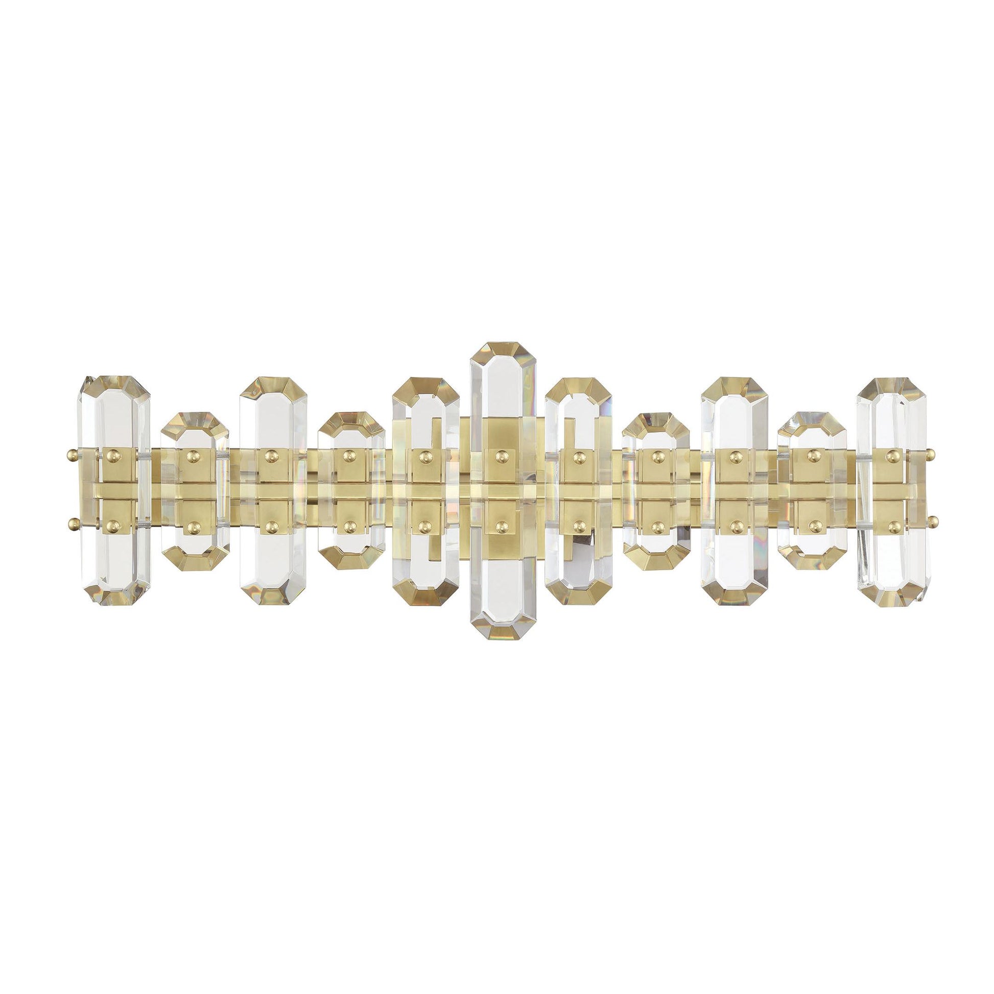 Crystorama Bolton BOL-8883-AG – 25.25 Inch – 3 Light – Bath Vanity Light – Aged Brass – Damp Rated