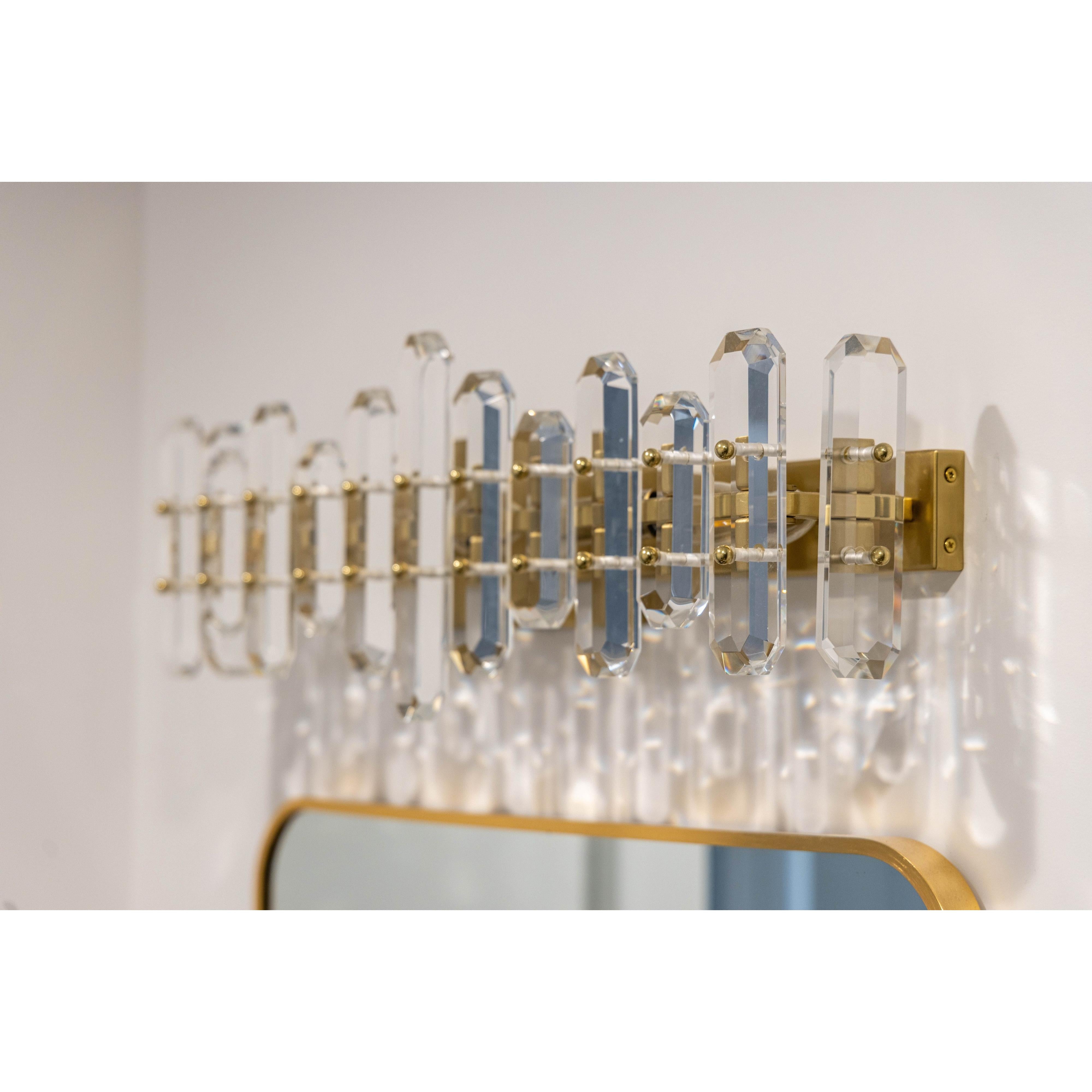 Crystorama Bolton BOL-8883-AG – 25.25 Inch – 3 Light – Bath Vanity Light – Aged Brass – Damp Rated