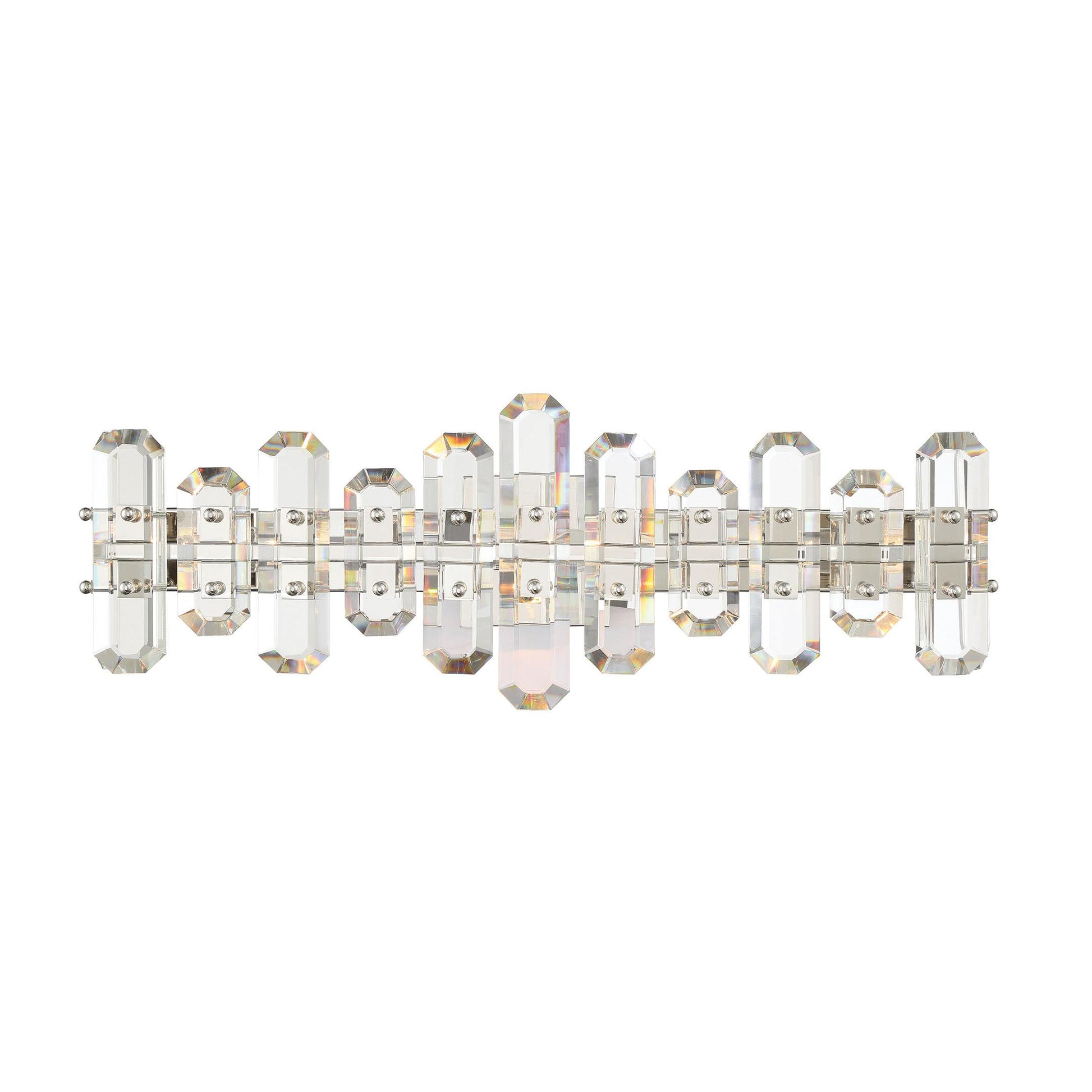 Crystorama Bolton BOL-8883-PN – 25.25 Inch – 3 Light – Bath Vanity Light – Polished Nickel – Damp Rated