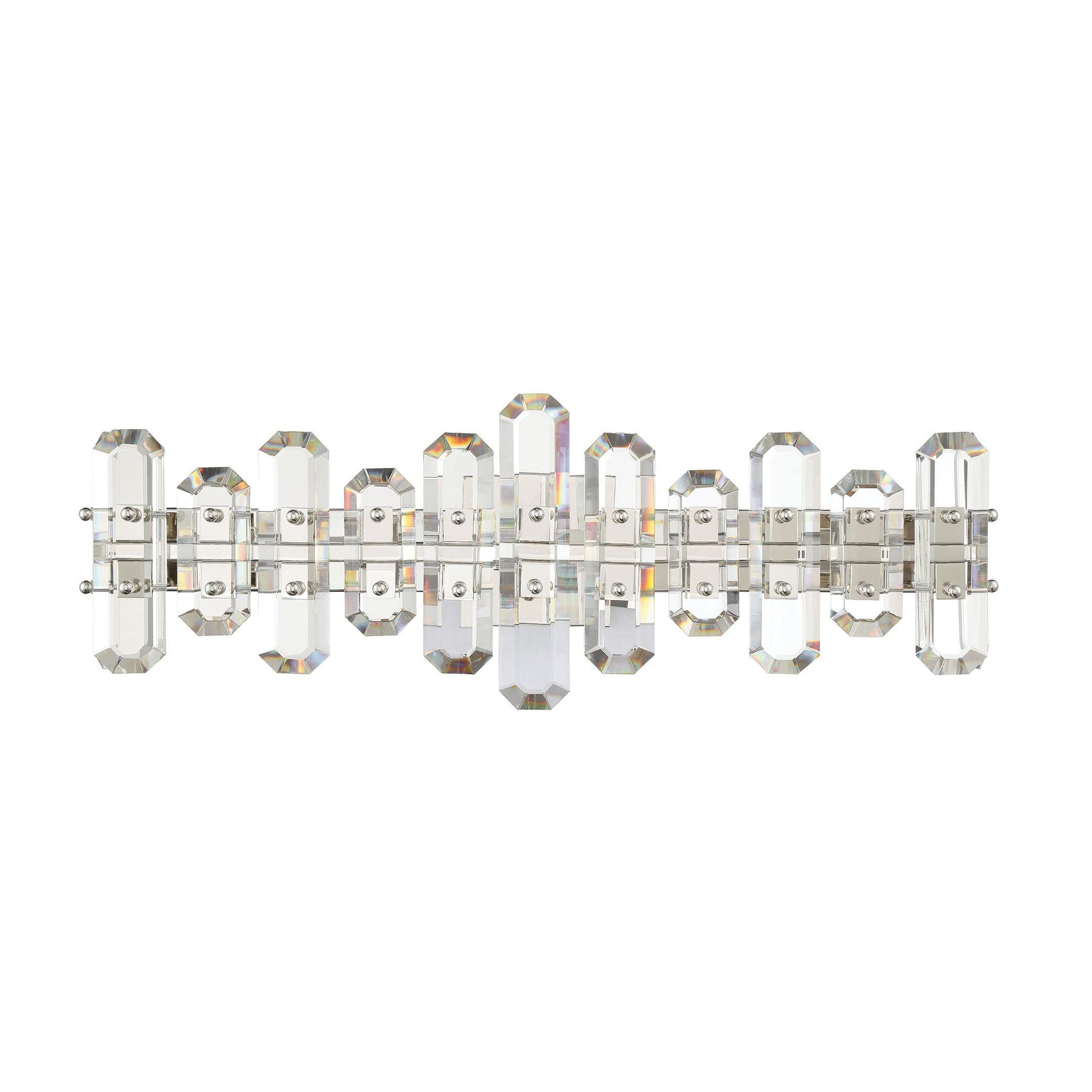 Crystorama Bolton BOL-8883-PN – 25.25 Inch – 3 Light – Bath Vanity Light – Polished Nickel – Damp Rated