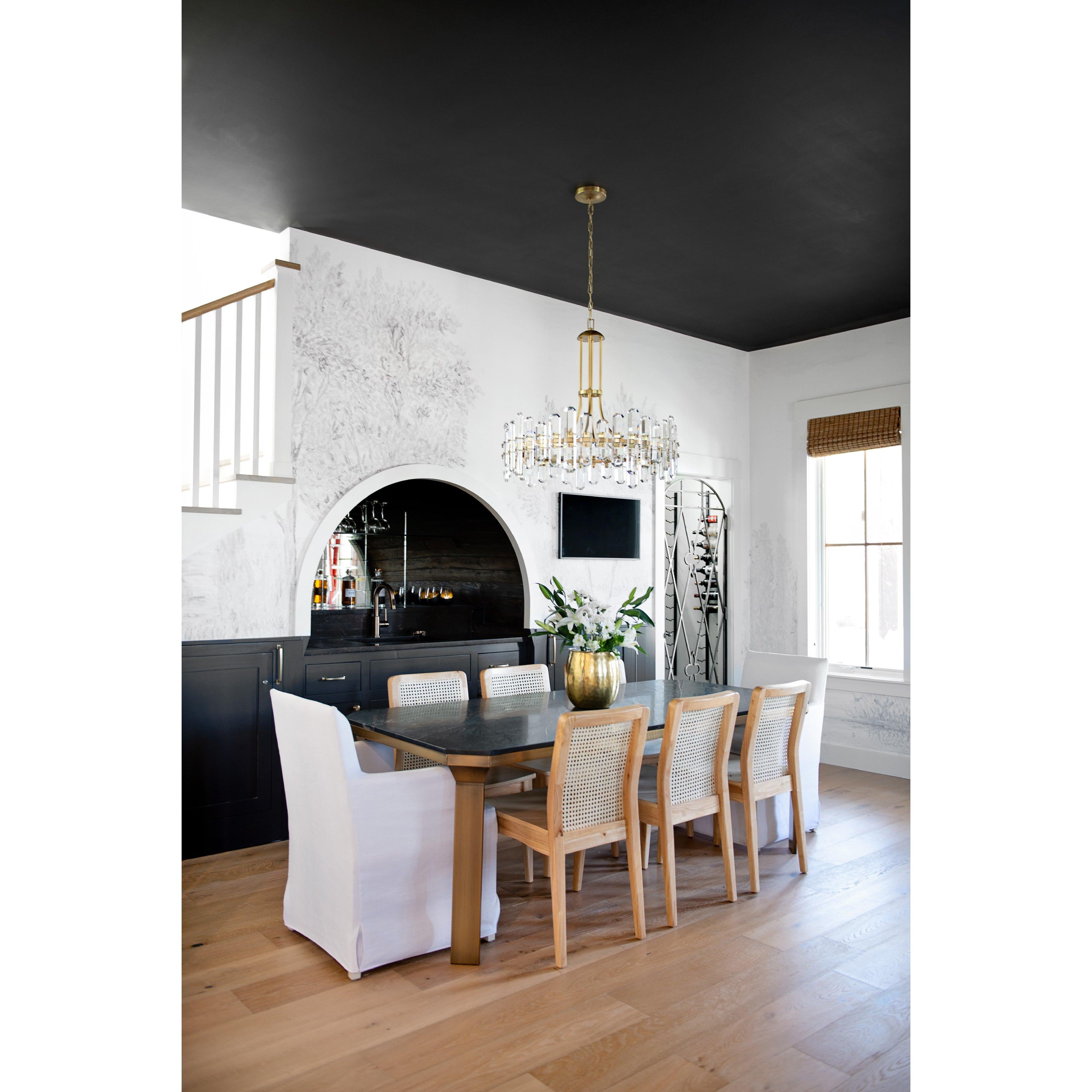 Crystorama Bolton BOL-8889-AG – 31 Inch – 12 Light – Chandelier – Aged Brass – Dry Rated