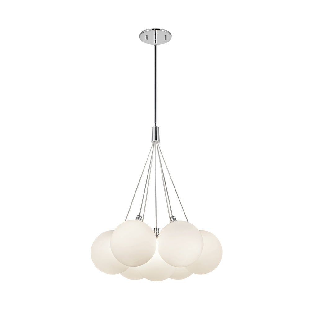 Kuzco Lighting CH3117-OP Bolla 17-in Opal Glass LED Chandelier, UL Listed, Opal Glass