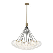 Bolla 28-in Brushed Gold LED Chandelier