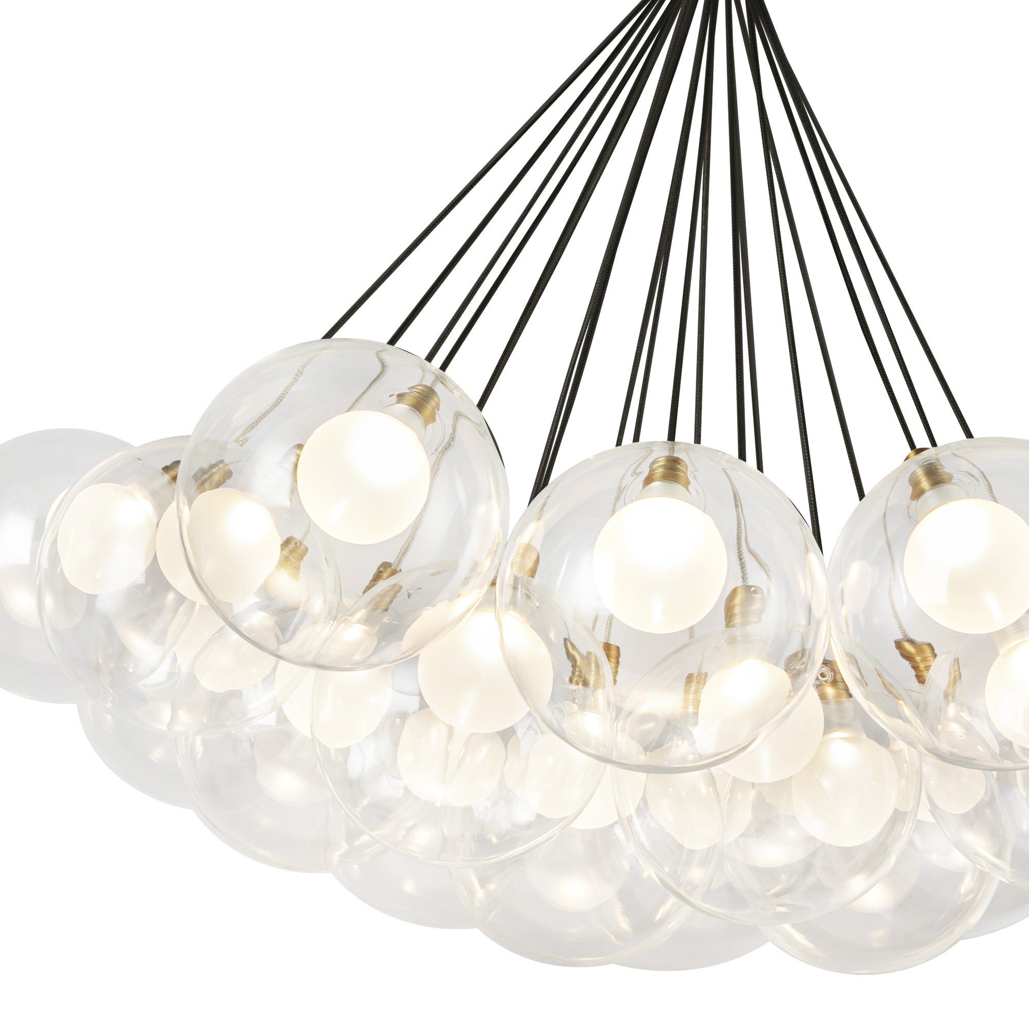 Bolla 28-in Brushed Gold LED Chandelier