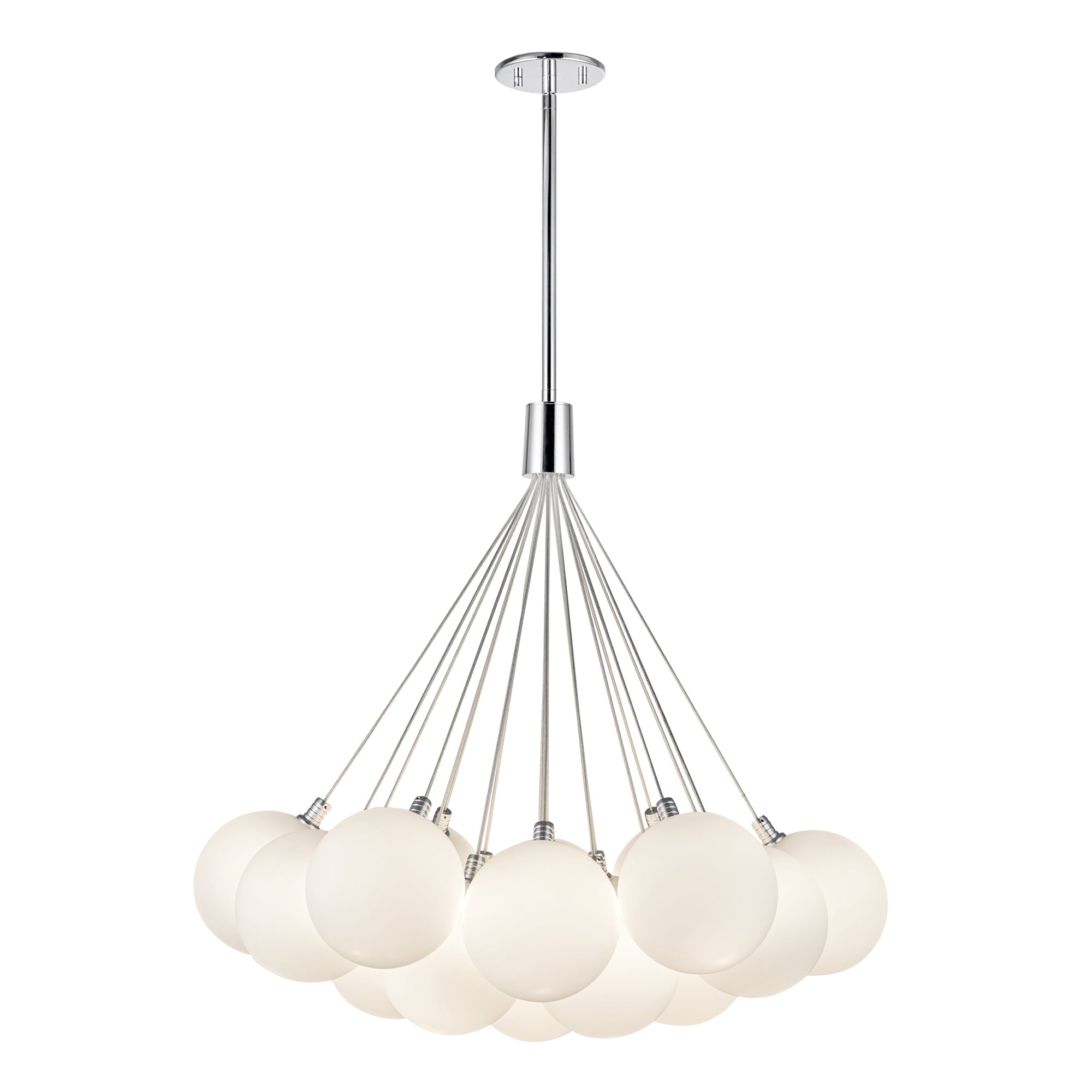 Bolla 28-in Opal Glass LED Chandelier