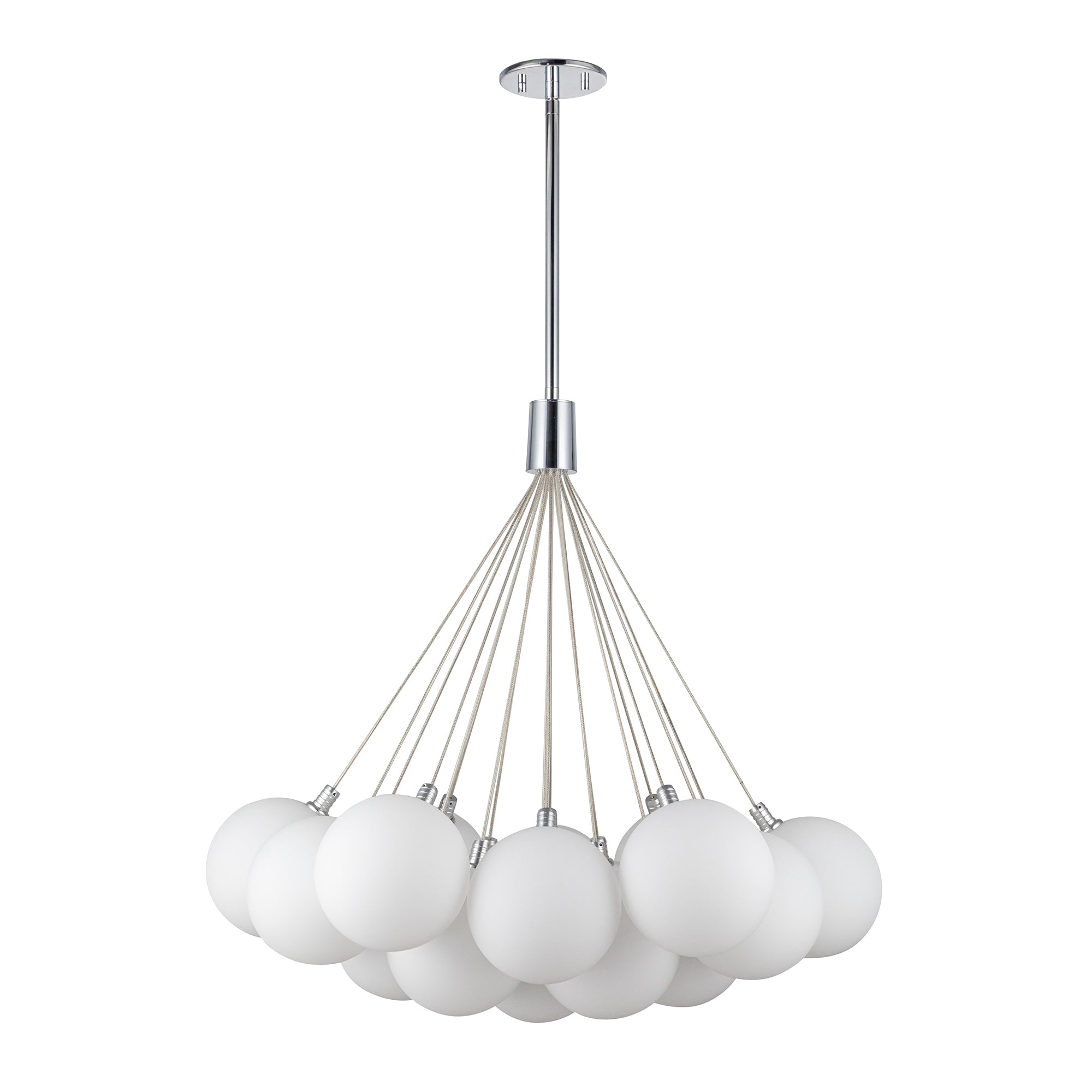 Bolla 28-in Opal Glass LED Chandelier