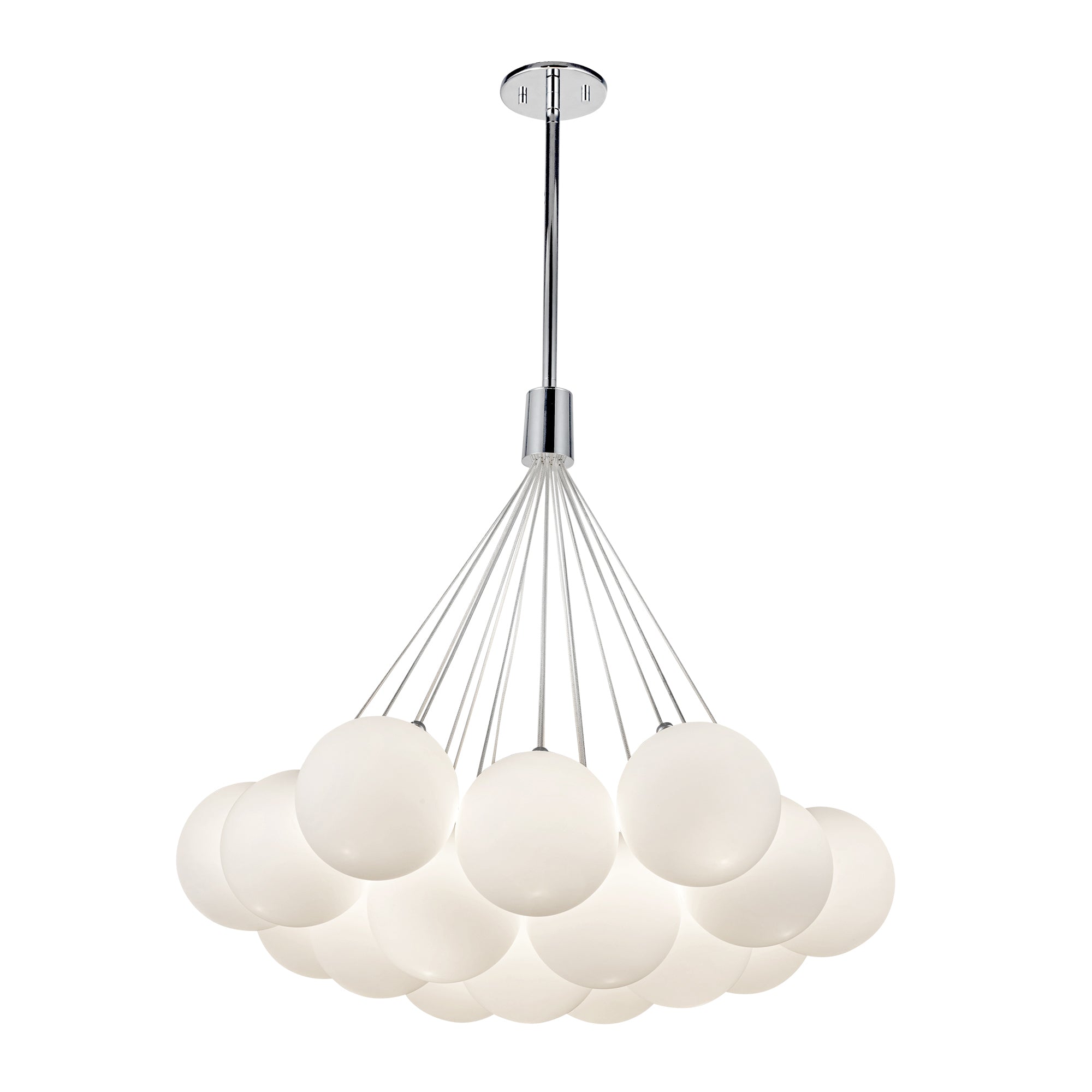 Bolla 28-in Opal Glass LED Chandelier