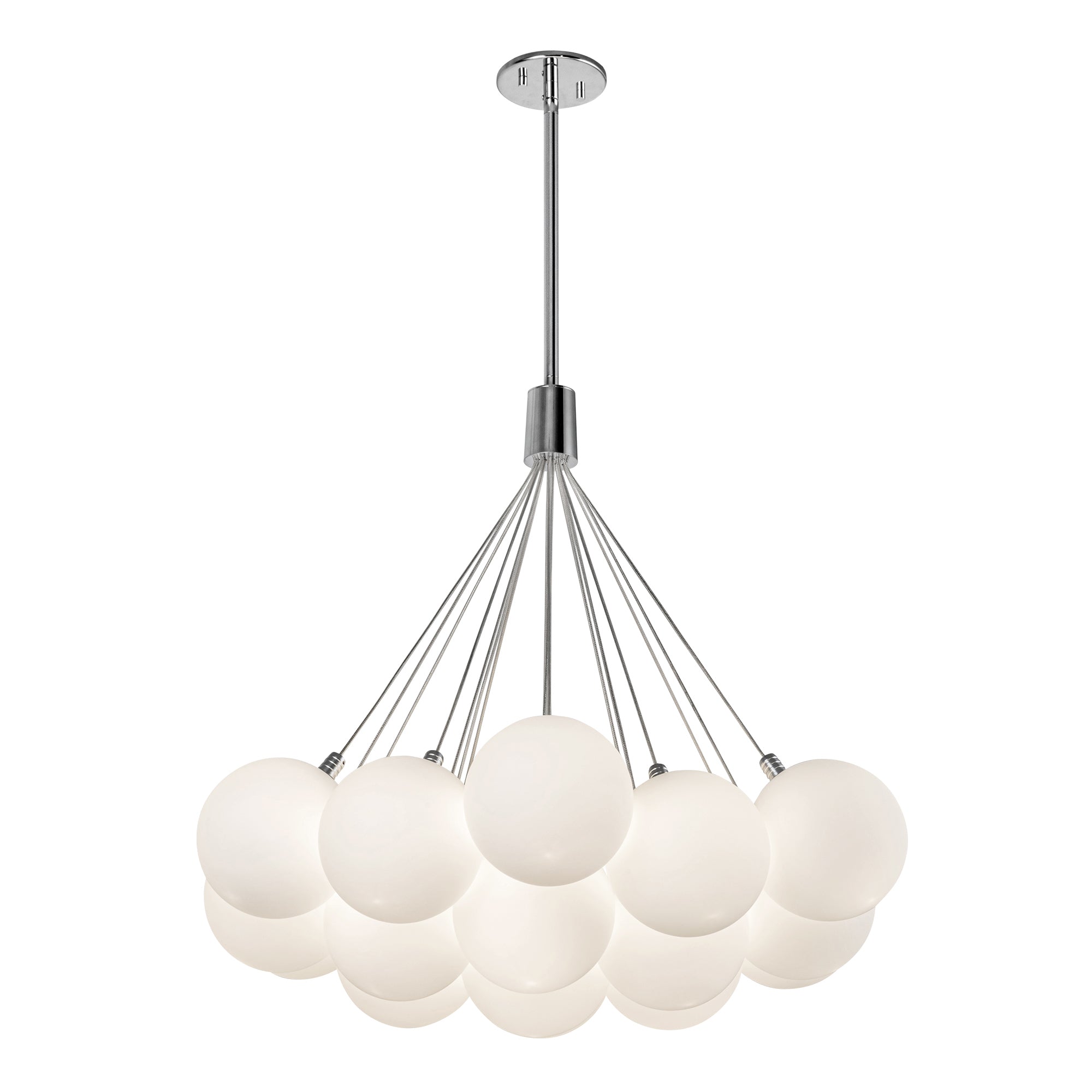 Bolla 28-in Opal Glass LED Chandelier